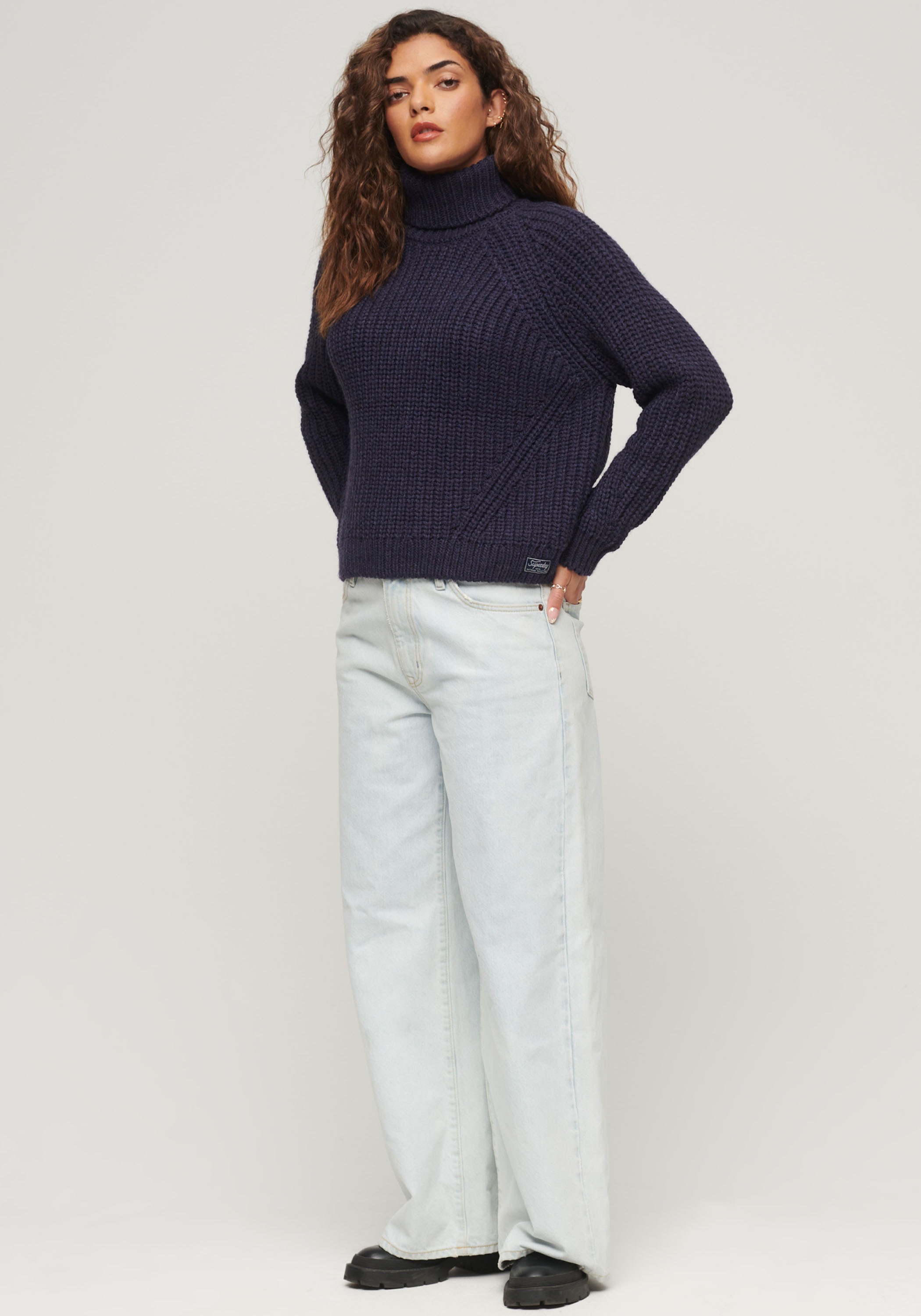 Superdry Strickpullover »Slouchy Stitch Roll Neck Knit«