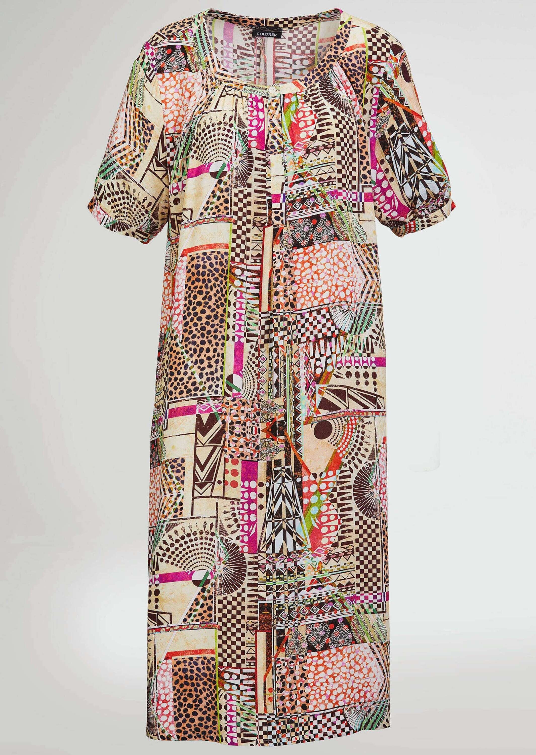 GOLDNER Sommerkleid »Hängerchen Kleid im Mustermix«