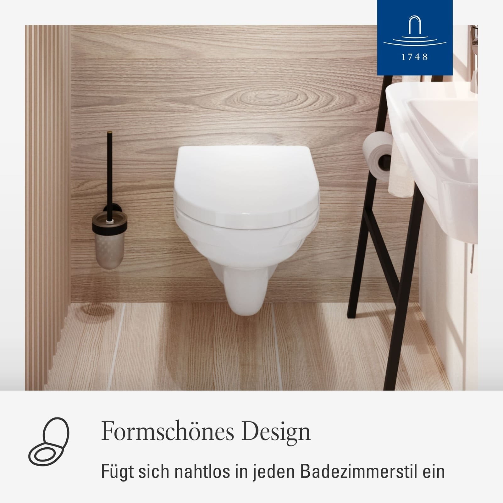 Villeroy & Boch WC-Sitz »WC-Sitz O.novo 423 x 368 x 51 mm weiß« 1 Stk. tlg. Kein SoftClose, Kein QuickRelease