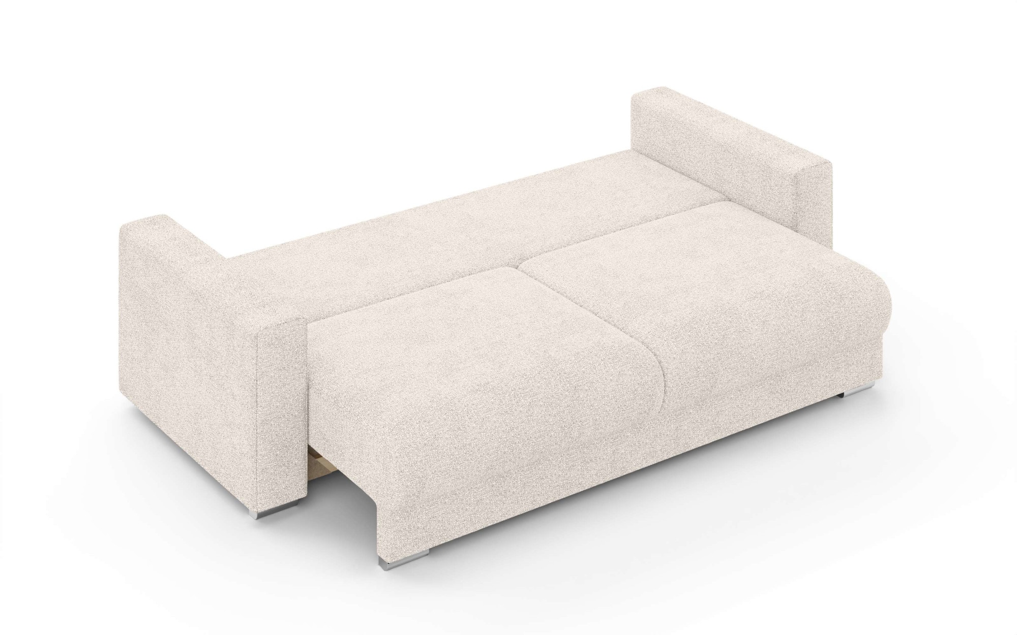 Home affaire 3-Sitzer »Stevinson Schlafsofa mit Bettkasten, Maße B/H/T: 229/87/97 cm« mit Wellenunterfederung, 2 Rückenkissen und 2 Zierkissen