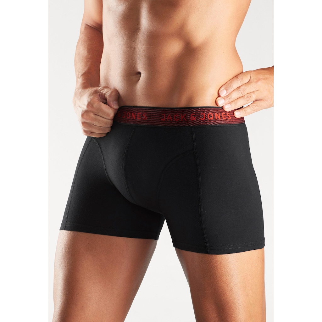 Jack & Jones Boxer »JAC Waistband Trunks«, (Packung, 3 St.)