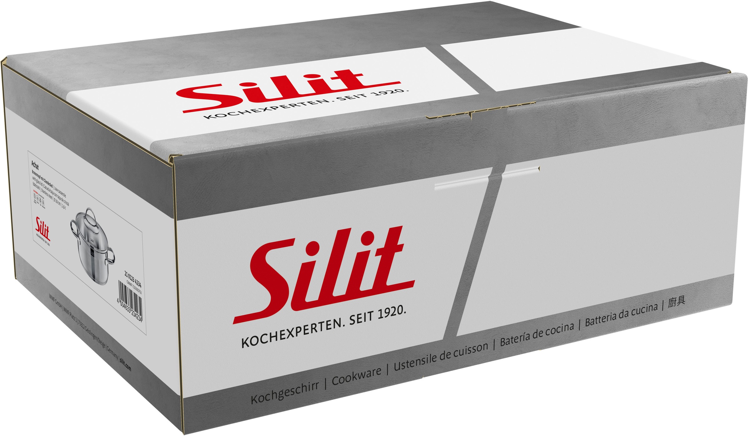 Silit Bratentopf »Achat«, Edelstahl 18/10, (2 tlg.), rostfrei, Silitherm-Allherdboden, induktionsgeeignet