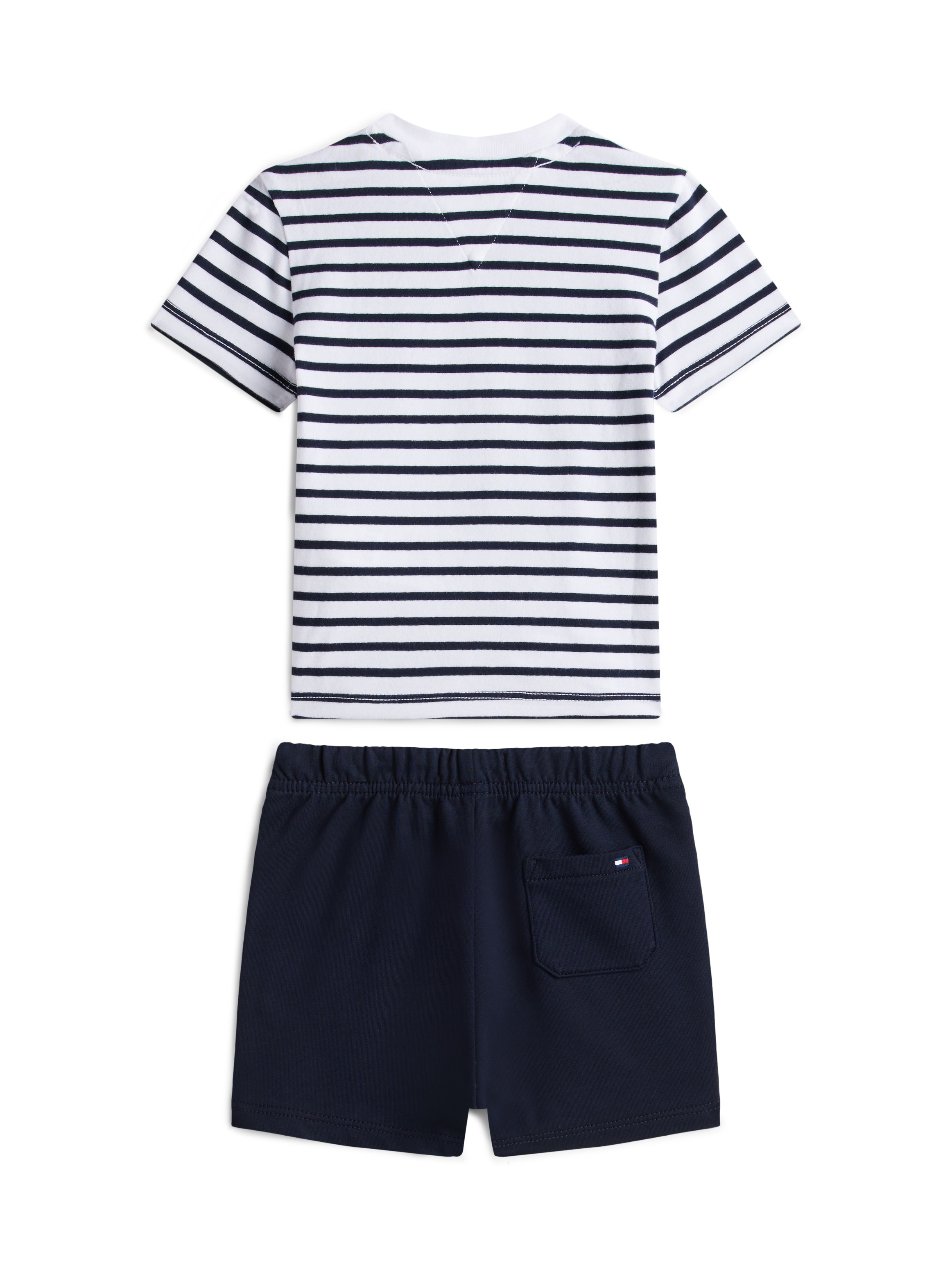 Tommy Hilfiger Shirt & Shorts »ESSENTIAL STRIPE TEE + SHORT SET« Set,  Regular fit mit Rundhalsausschnitt für Babys