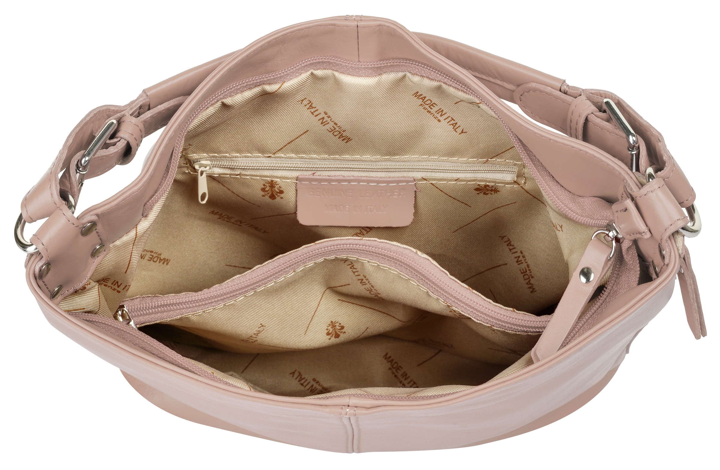 Samantha Look Henkeltasche, echt Leder, Made in Italy