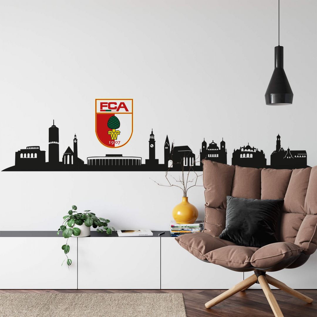 Wall-Art Wandtattoo »FC Augsburg Raten (1 Logo«, auf mit kaufen St.) Skyline