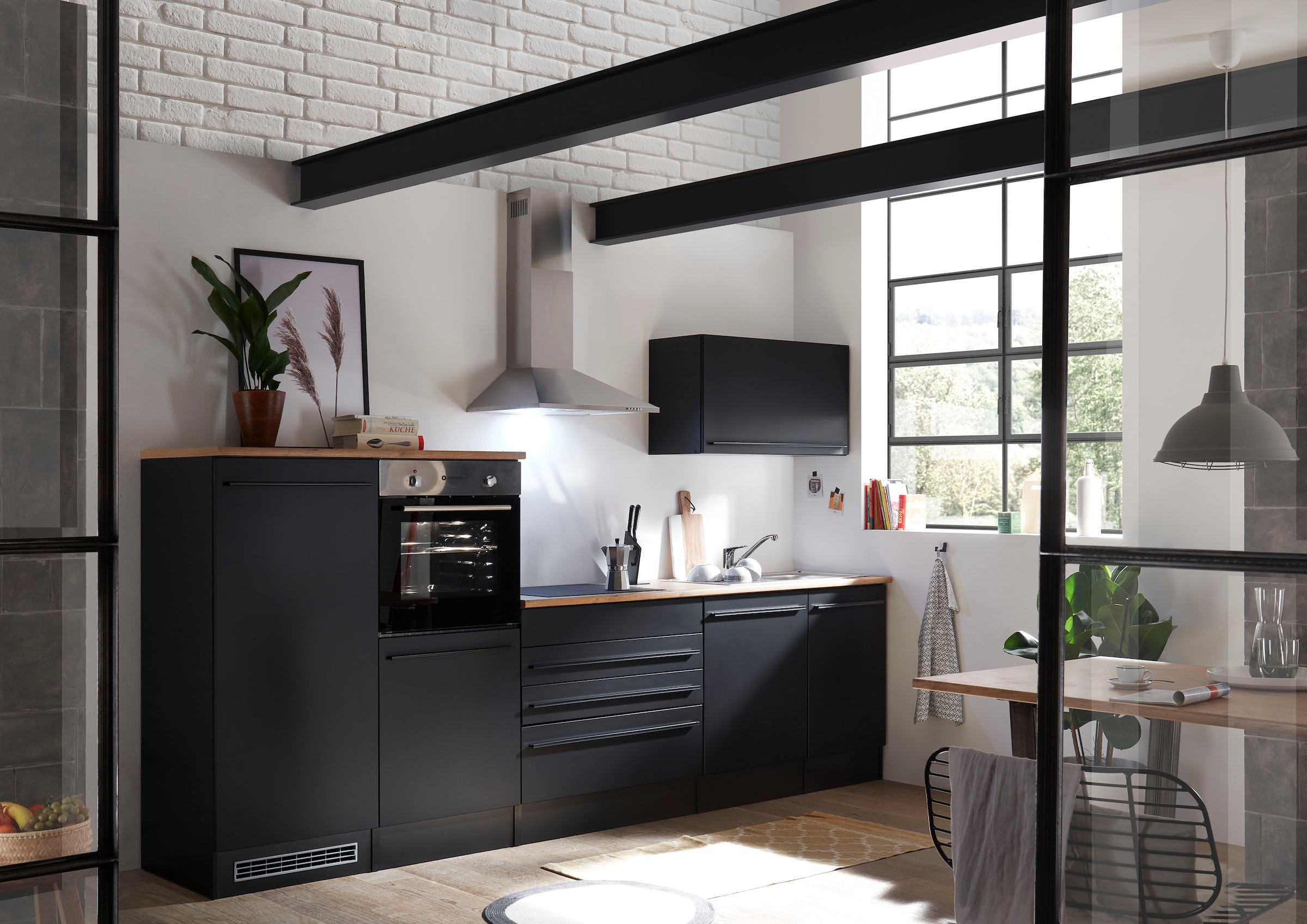 BASIC by Balculina Küchenzeile »Jazz«, Breite 320 cm, wahlweise mit E-Geräten
