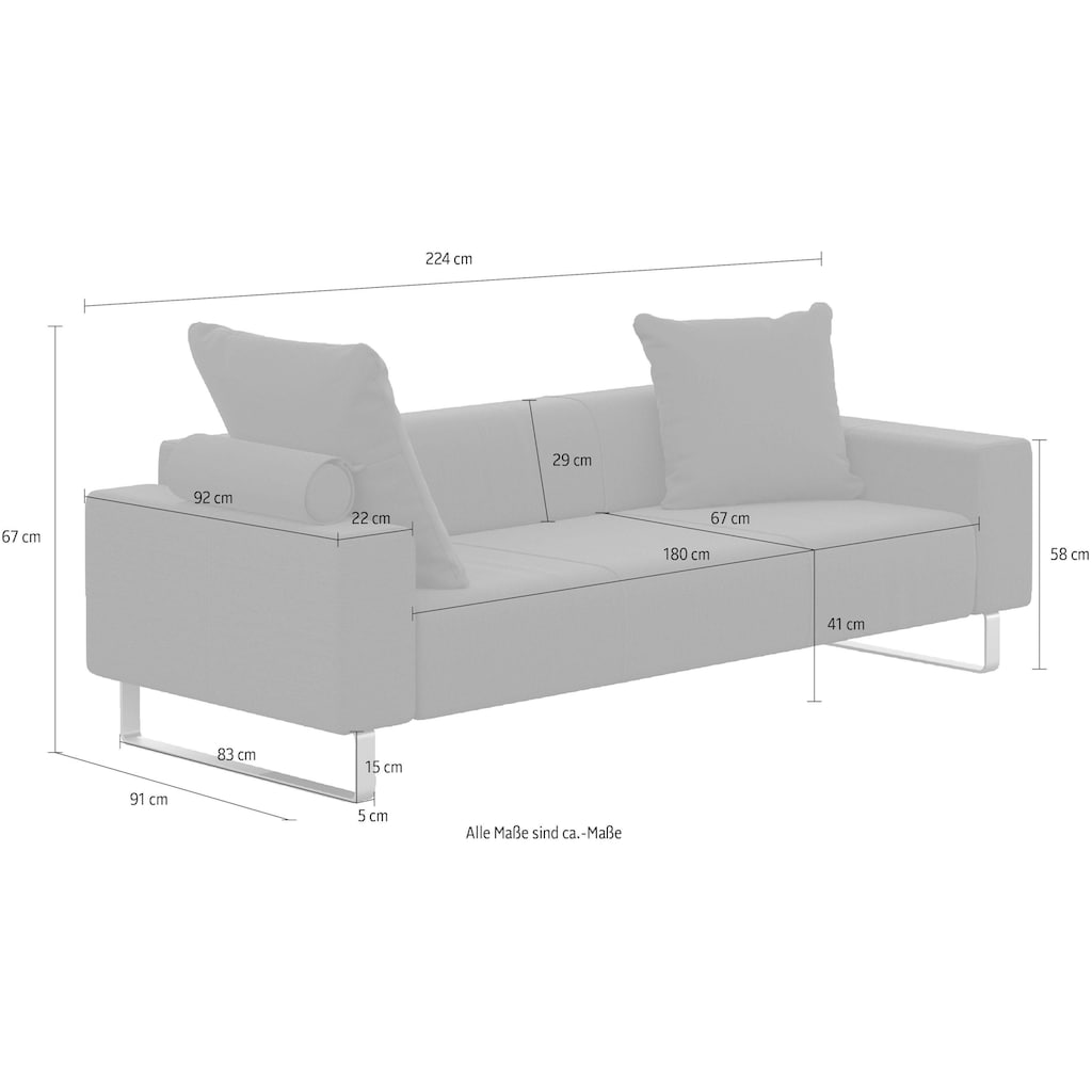 machalke® 2,5-Sitzer »groove«