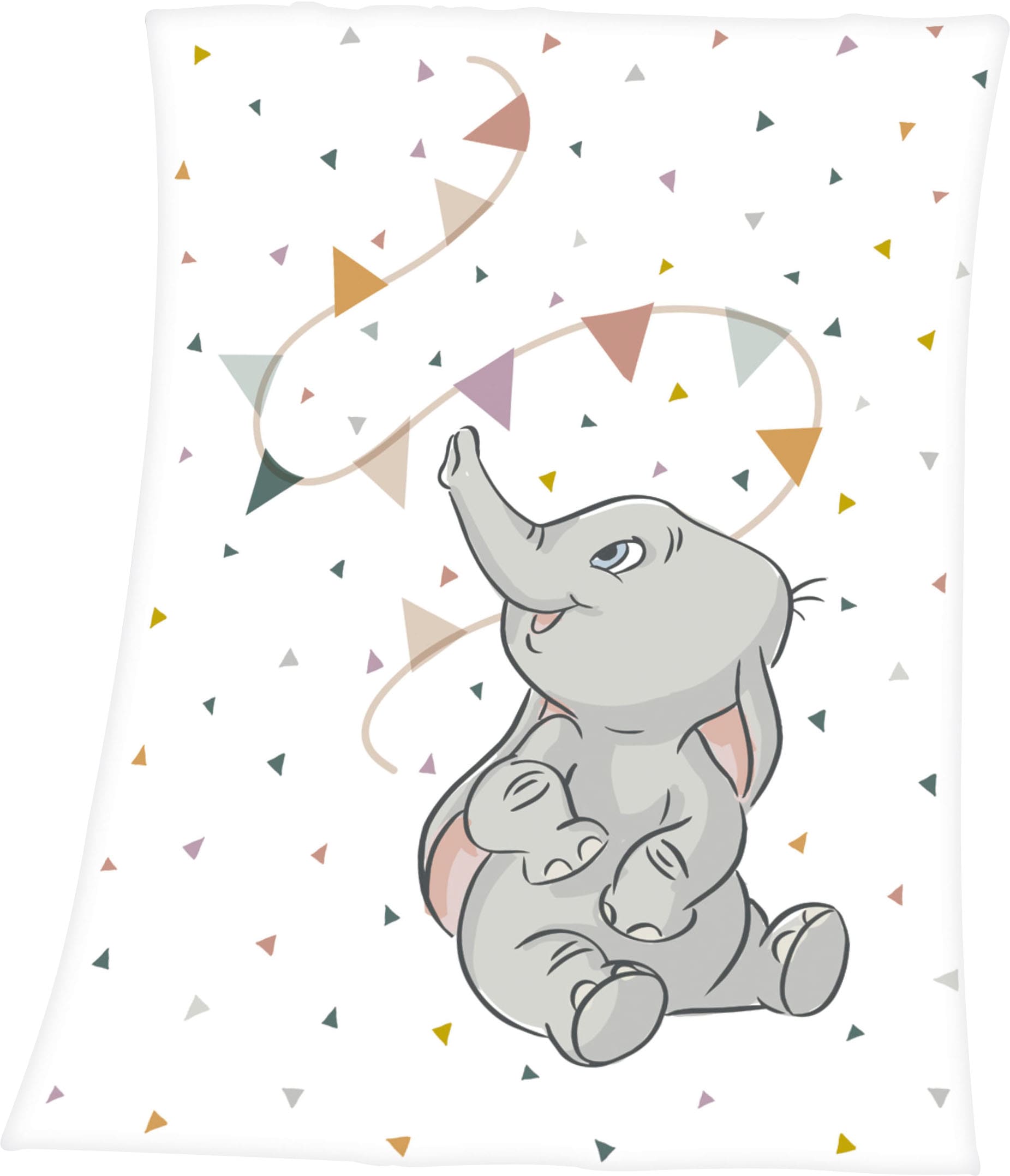 Disney Babydecke »Dumbo«, mit Motiv, Kuscheldecke Dumbo liebevollem