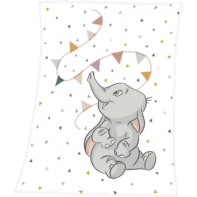 Disney Babydecke »Dumbo«, mit liebevollem Dumbo Motiv, Kuscheldecke