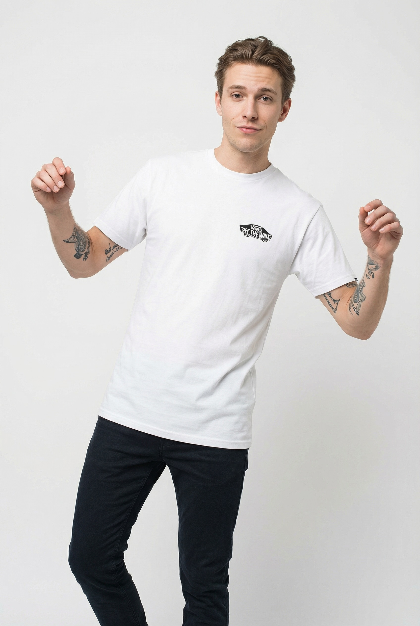 Vans T-Shirt »DOUBLE STANDARD SS TEE« sportlicher Stil, ohne Verschluss, Rundhalsausschnitt