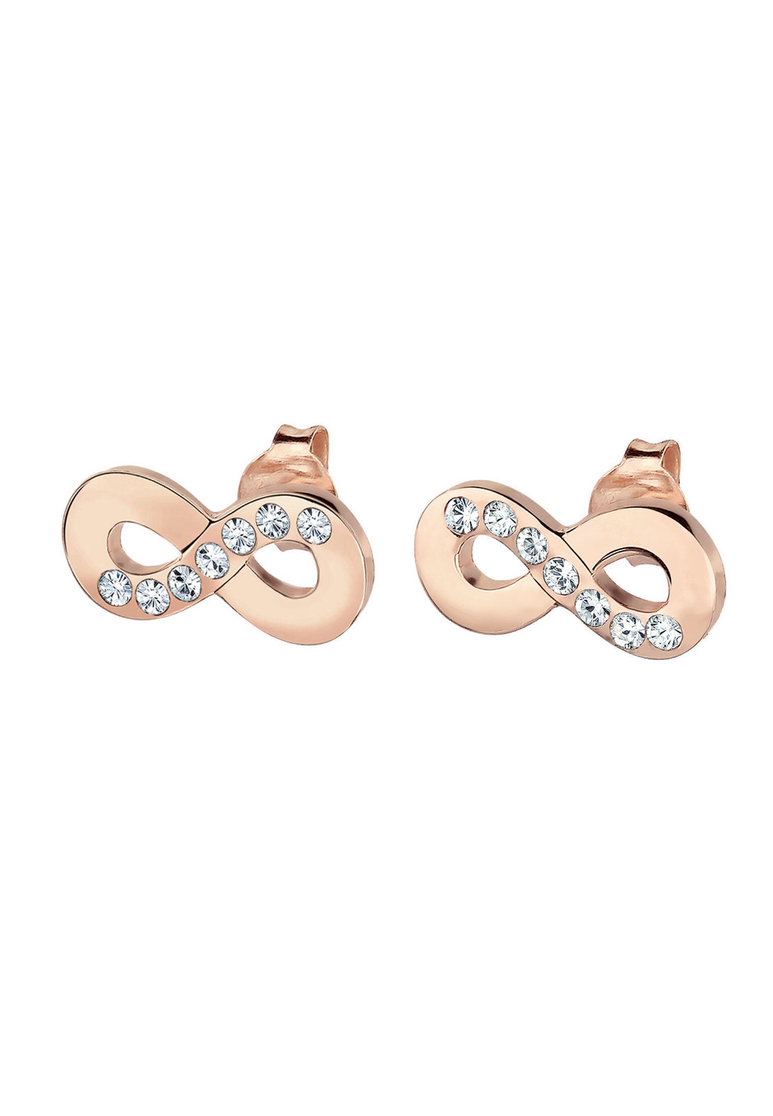 Elli Paar Ohrstecker »Ohrringe Infinity Symbol Kristalle 925 Sterling Silber«