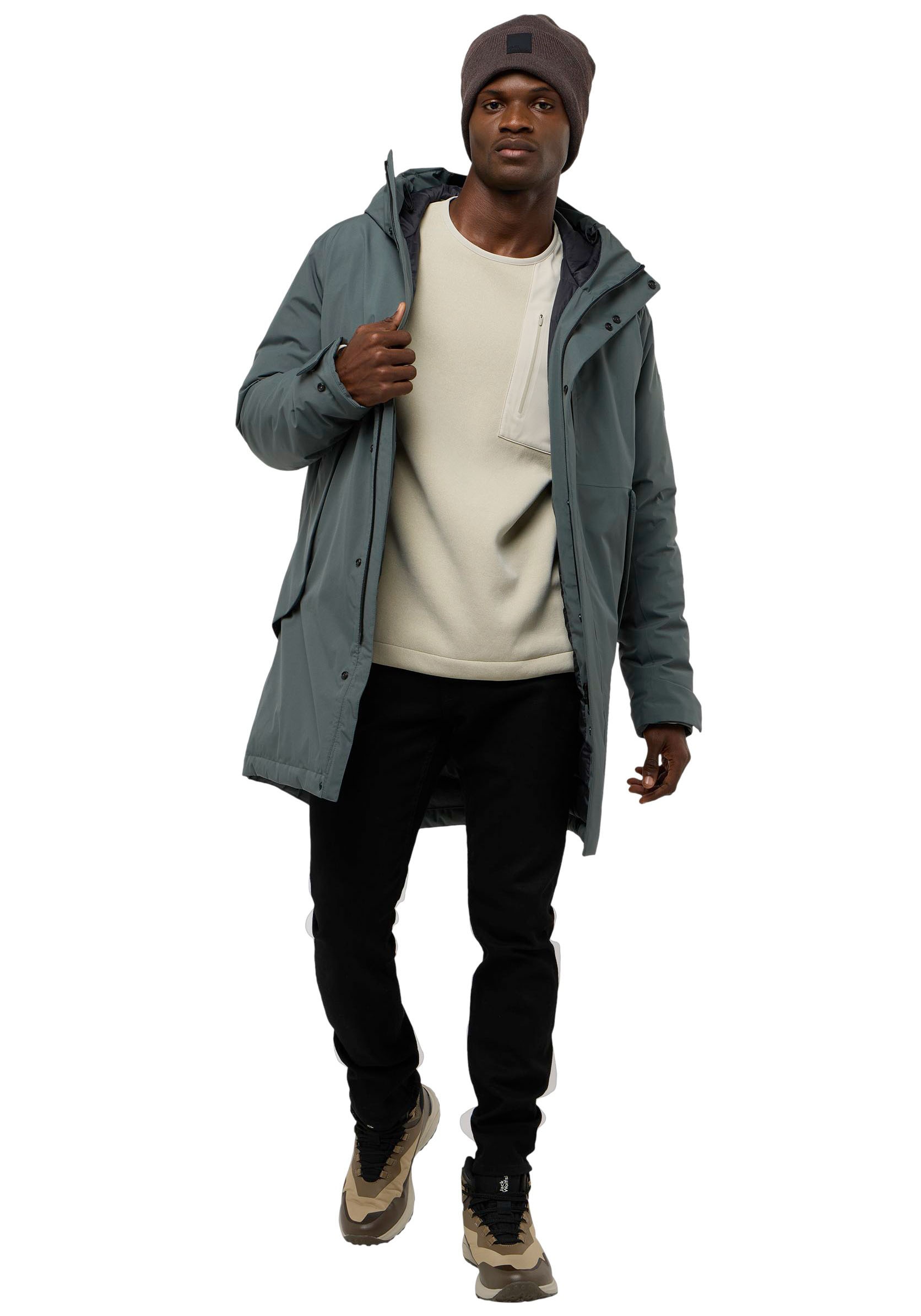 Jack Wolfskin Daunenmantel »BRANDENBURGER«, Wärmend, winddicht, Daunenjacke