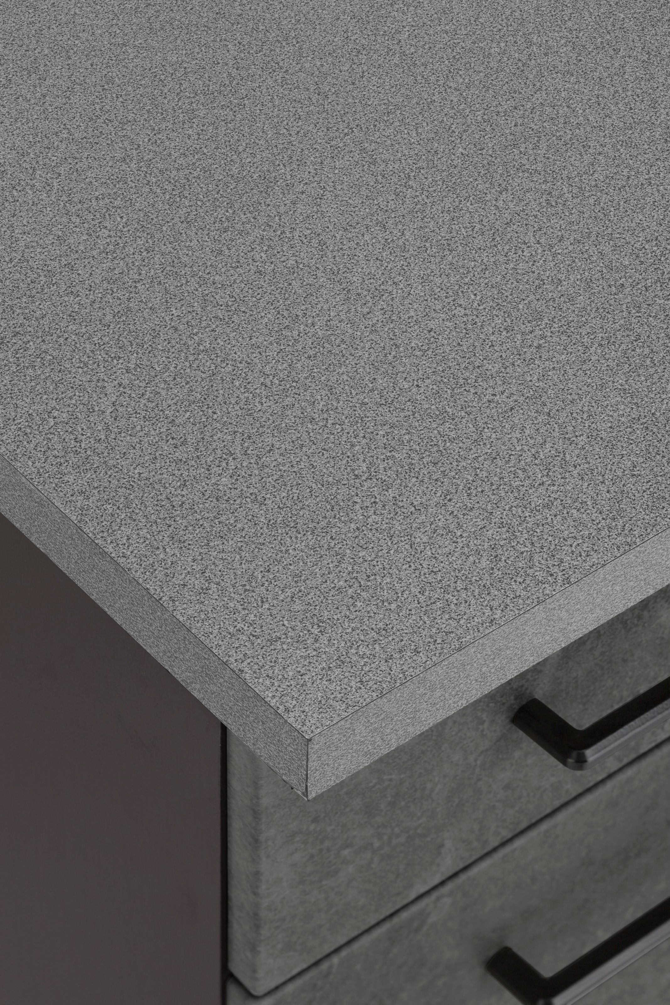 KOCHSTATION Küchenzeile »KS-Tulsa«, mit E-Geräten, Breite 210 cm, schwarze Metallgriffe, MDF Fronten