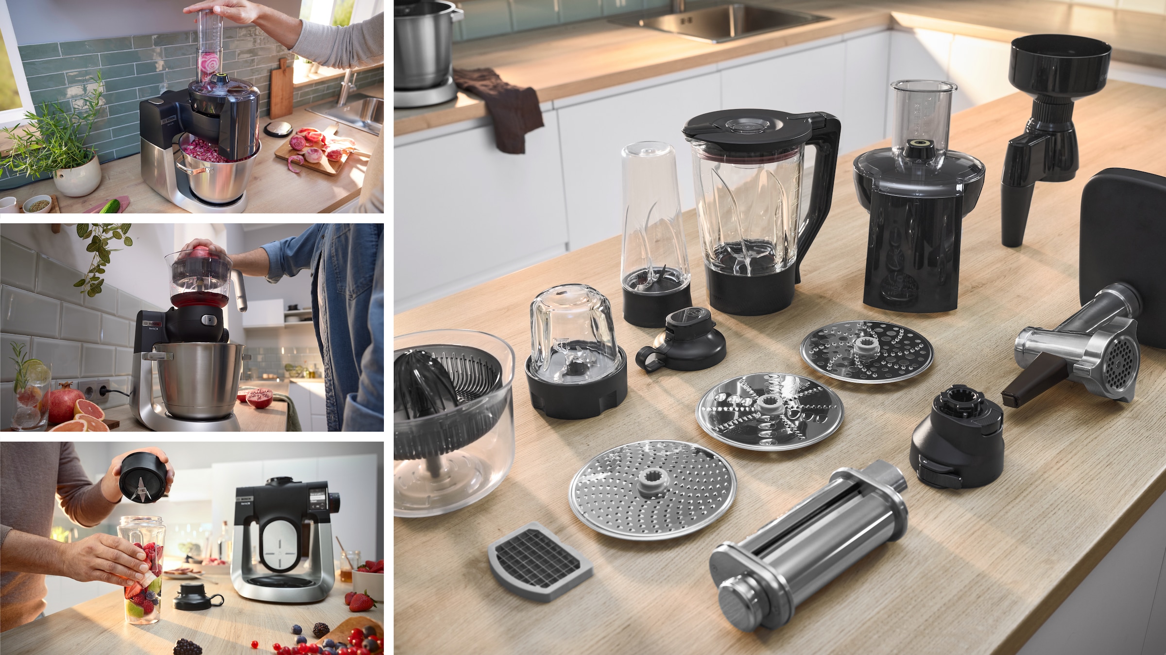 BOSCH Küchenmaschine »MUMS6ZS18«, Automatikprogramme, Deckel, Knethaken/Rühr-/Silikonbesen spülm.fest