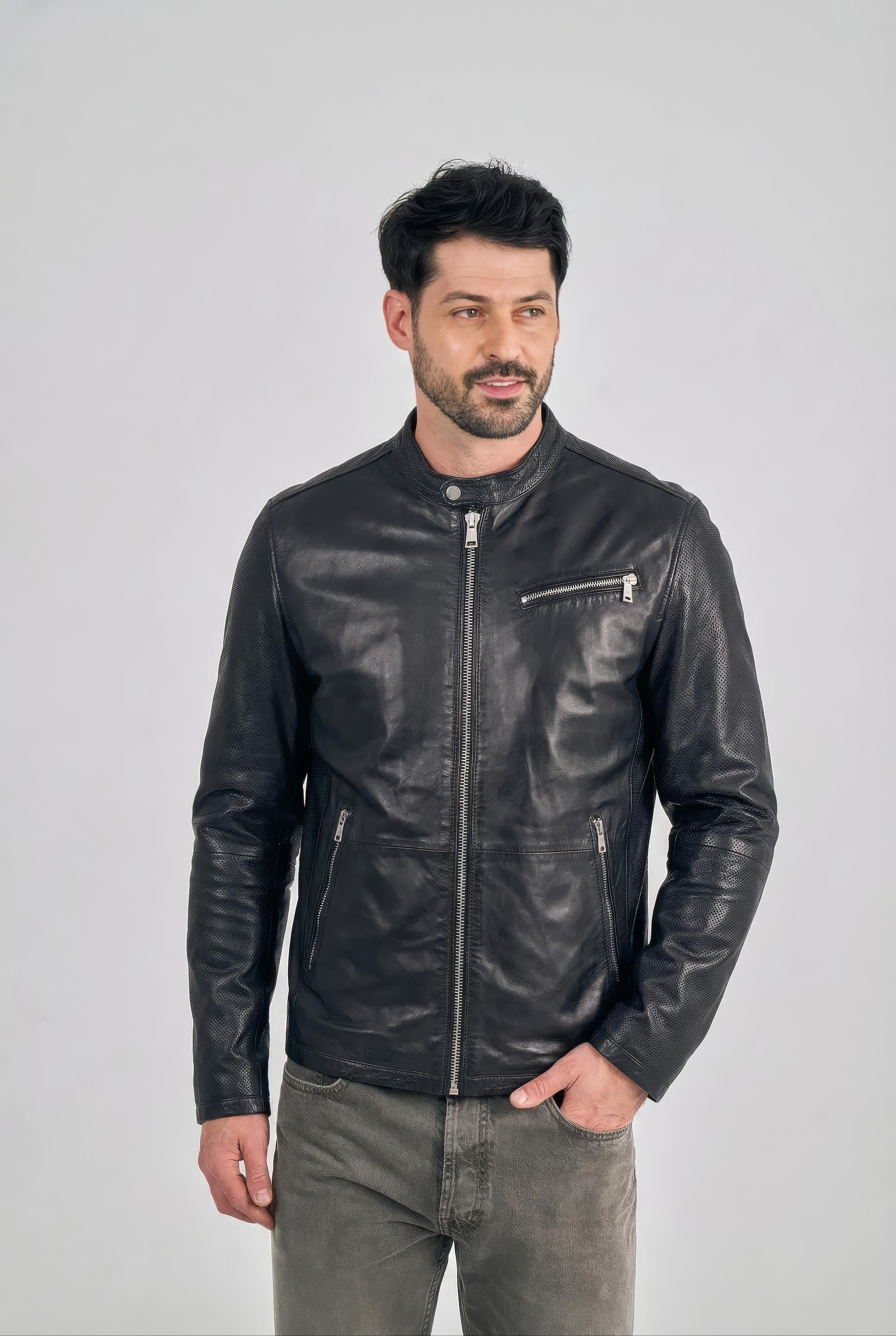 Freaky Nation Lederjacke »Davis-FN«