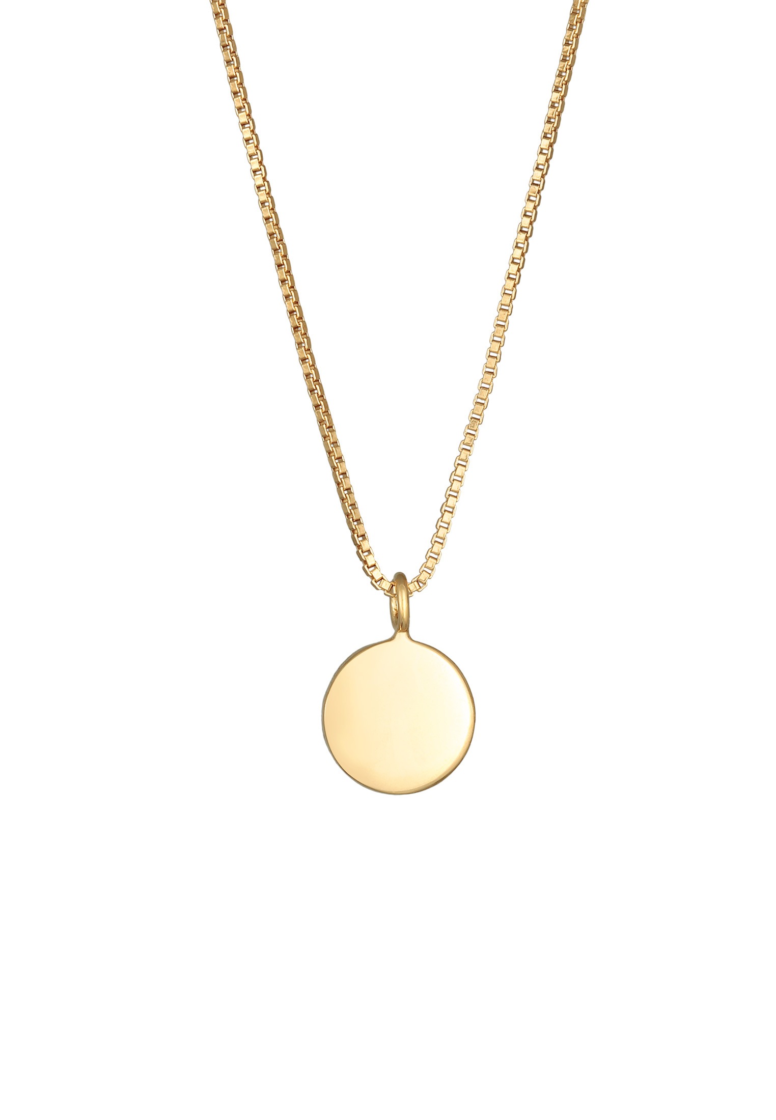 Elli Kette mit Anhänger »Halskette Kristalle Plättchen Anhänger 925 Silber«