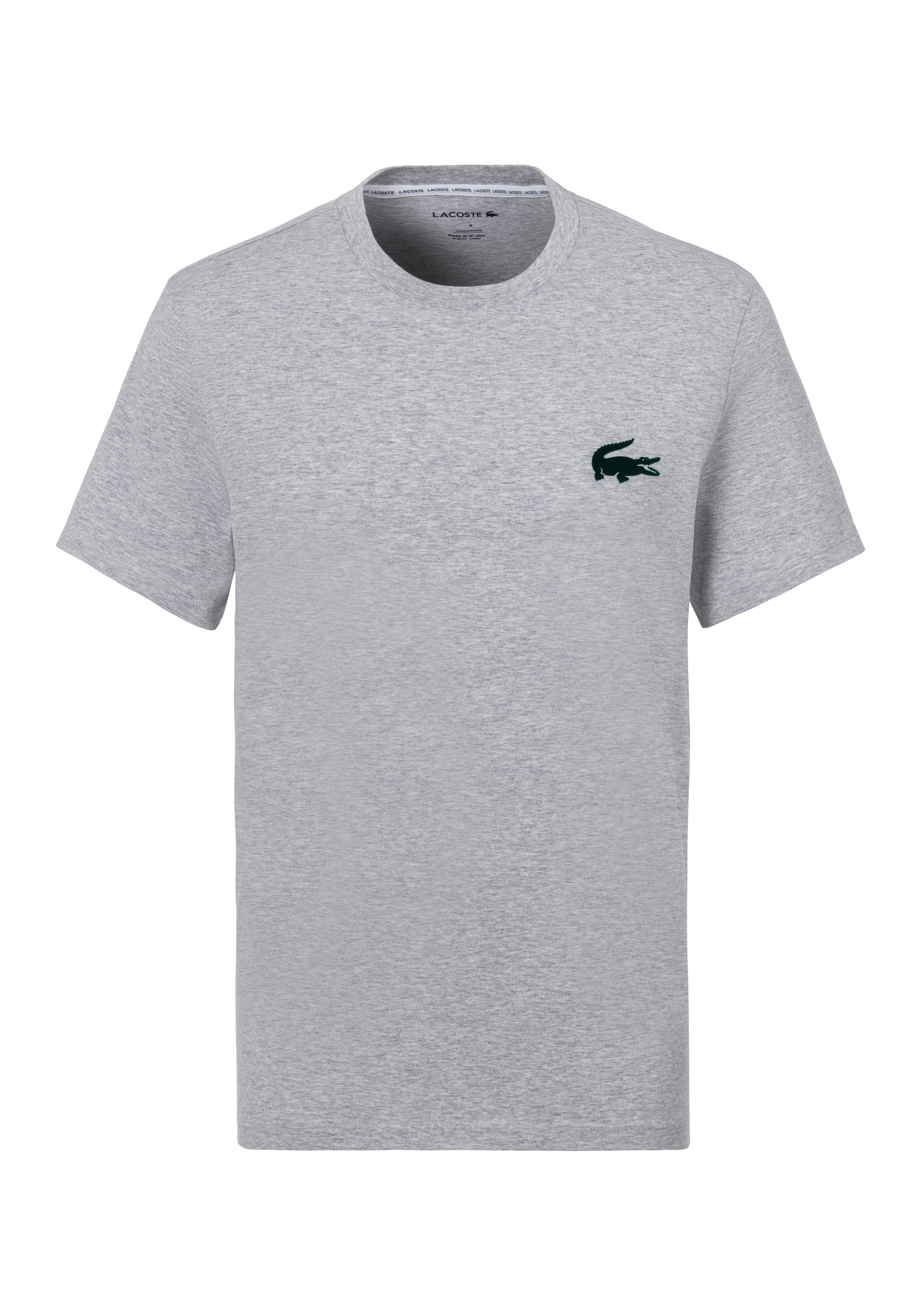 Lacoste T-Shirt, mit großem Krokodillogo aus Samt