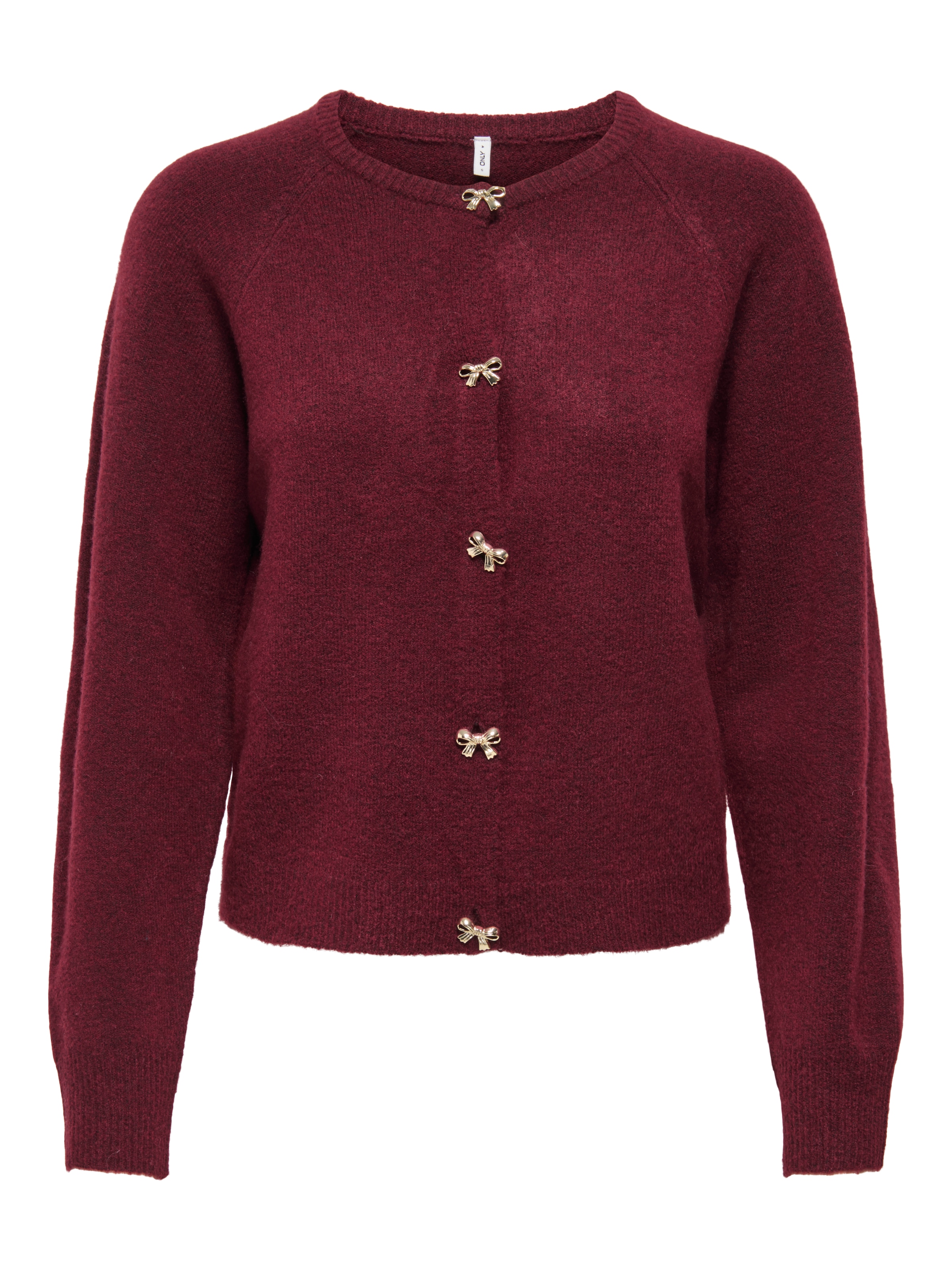 ONLY Strickjacke »ONLTORINO LS BUTTON O-NECK CARDIG EX KNT« mit tollen Schleifen-Details