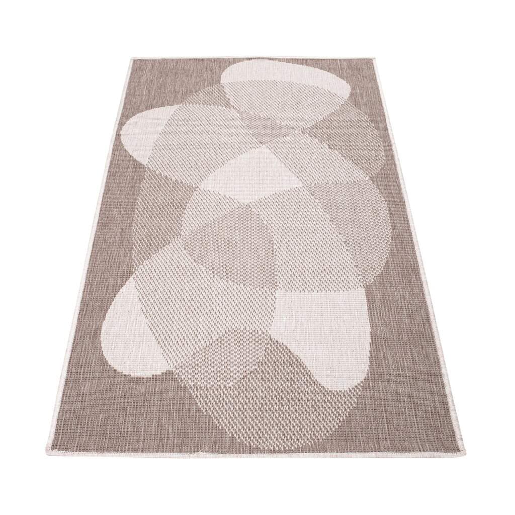 Carpet City Outdoorteppich »DUO RUG 5835«, rechteckig, 5 mm Höhe, Wendeteppich Wetterfest In- & Outdoor, Balkon, Terrasse, Wohnzimmer