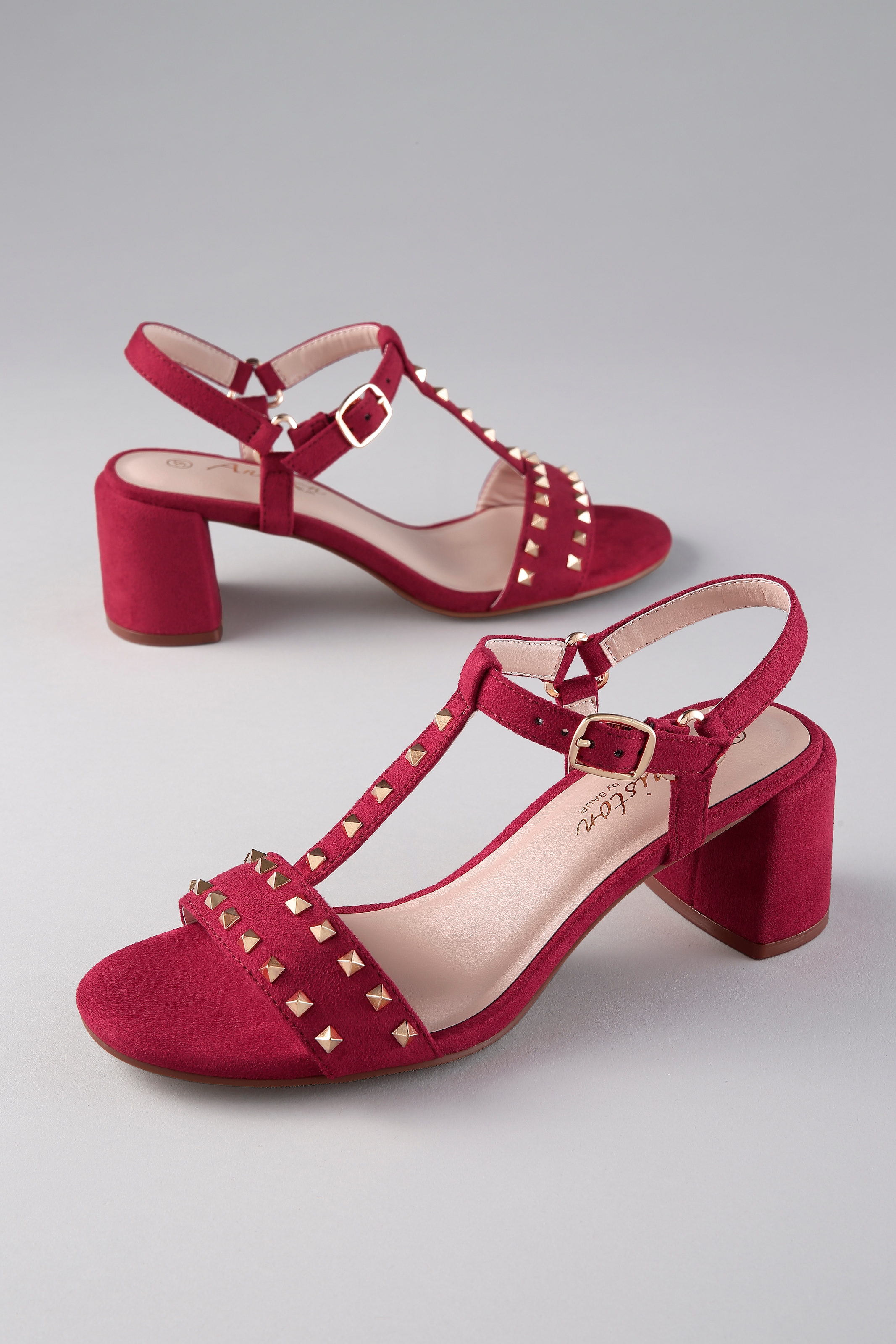 Aniston SHOES Riemchensandalette  Sommerschuh, Blockabsatz, Nietenverzierung - NEUE KOLLEKTION