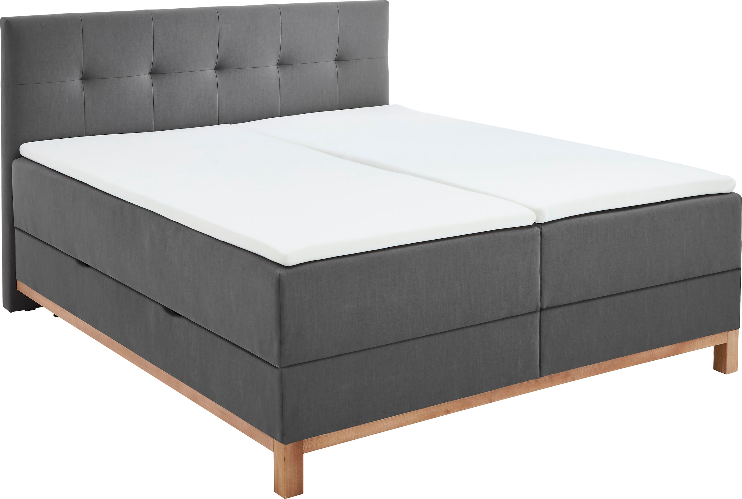 meise.möbel Boxspringbett »Catania«, mit Bettkasten und Topper