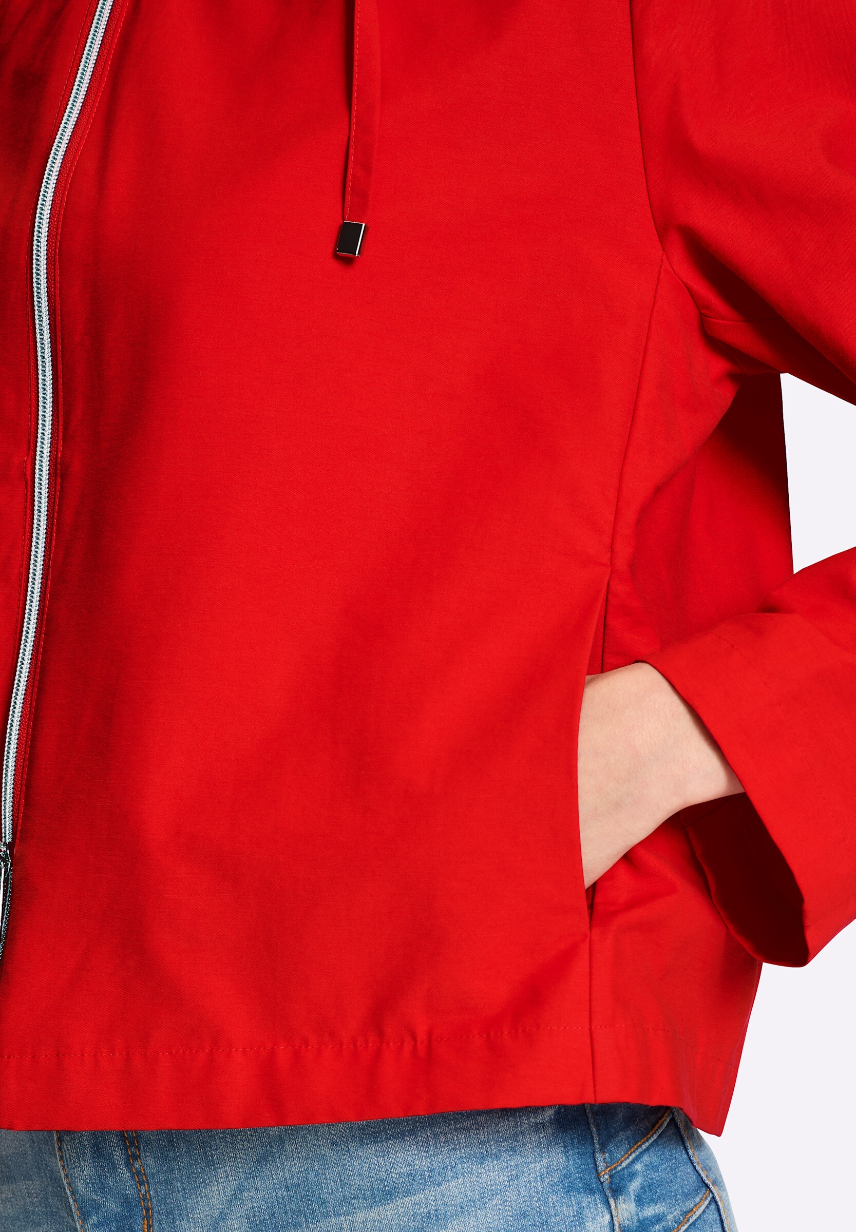 heine Kurzjacke »Jacke Kapuzenjacke mit 2-Wege-Zipper« mit Kapuze