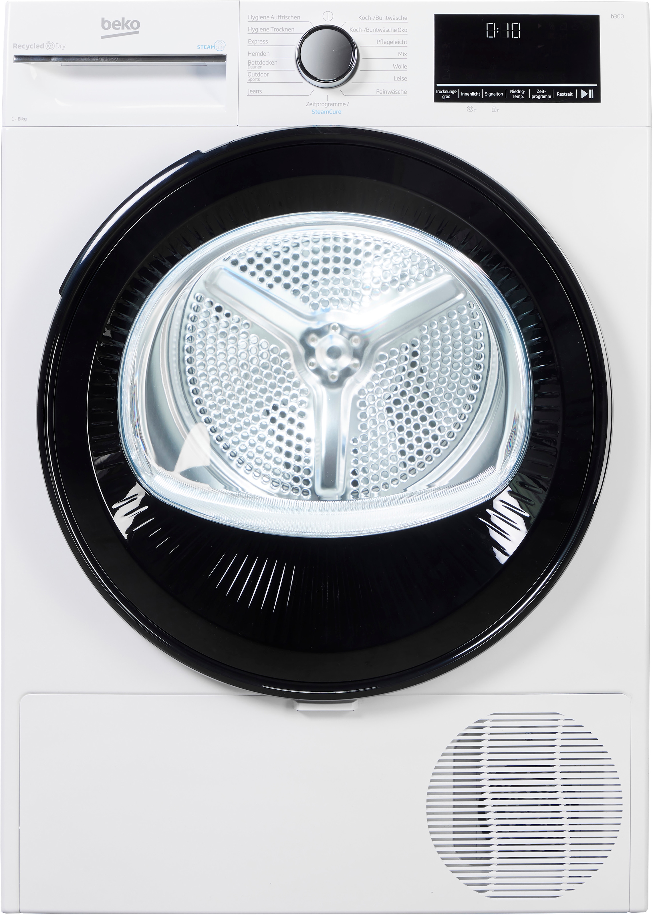 BEKO Wärmepumpentrockner »B3TO82C9W«, Multifunktionsdisplay