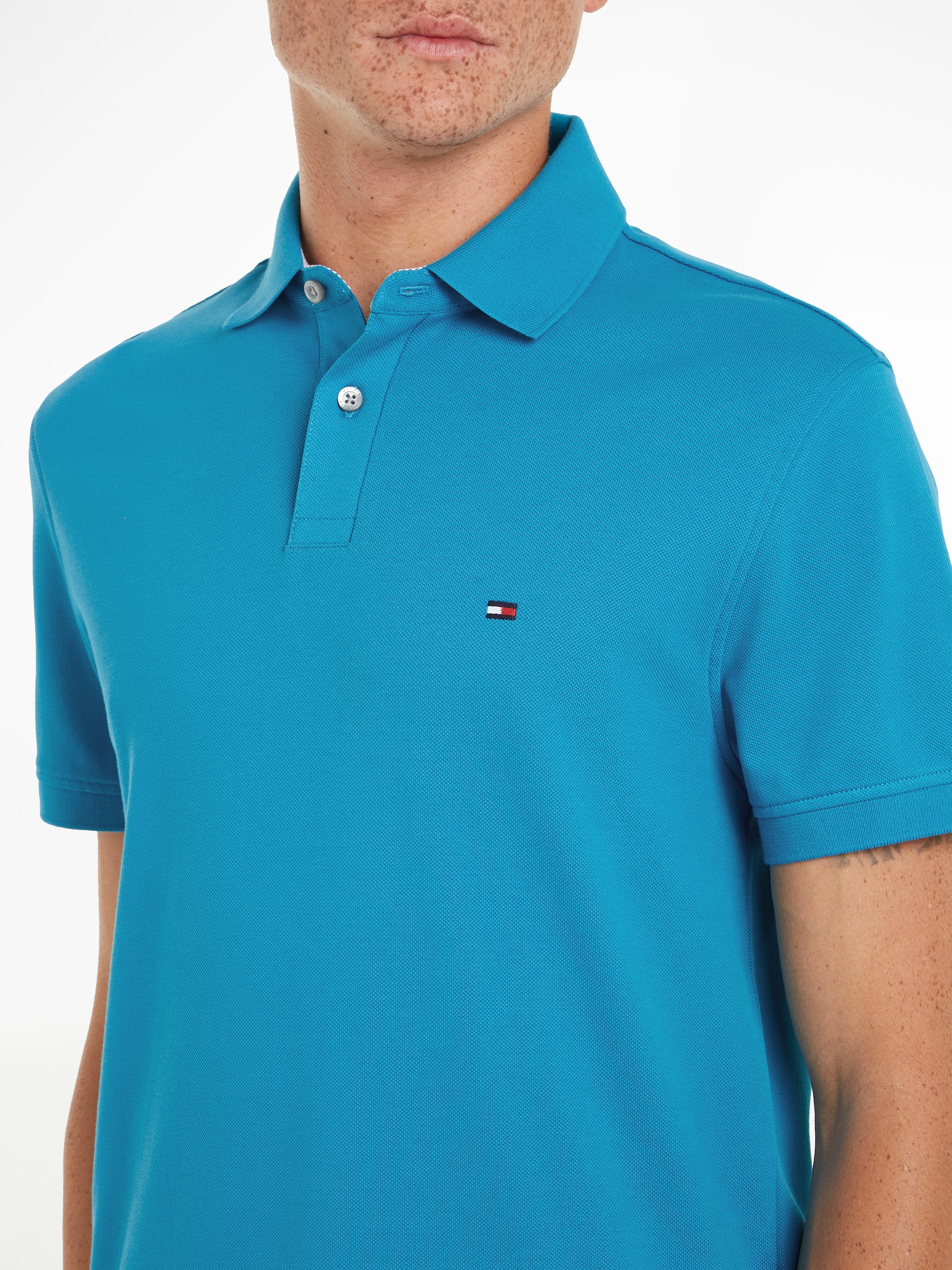 Tommy Hilfiger Poloshirt »1985 REGULAR POLO«, mit Tommy Hilfiger  Kontraststreifen innen am Kragen bei ♕