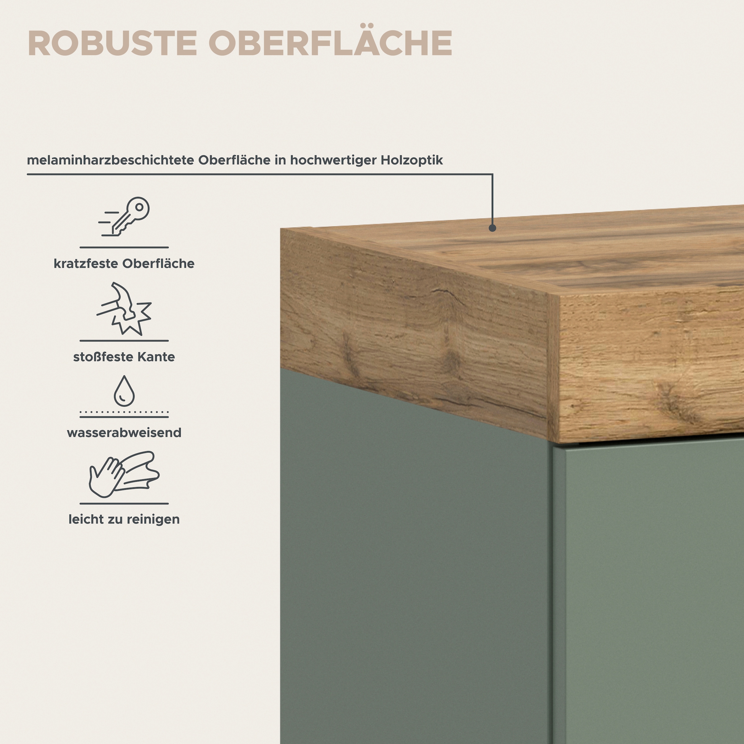 OTTO home Kommode »MAMBO II, Breite 77 cm, 1 Tür, 1 Einlegeboden, 3 Schubkästen« 1 Stk. tlg. Kommode, Anrichte, Wohnzimmer, Schlafzimmer