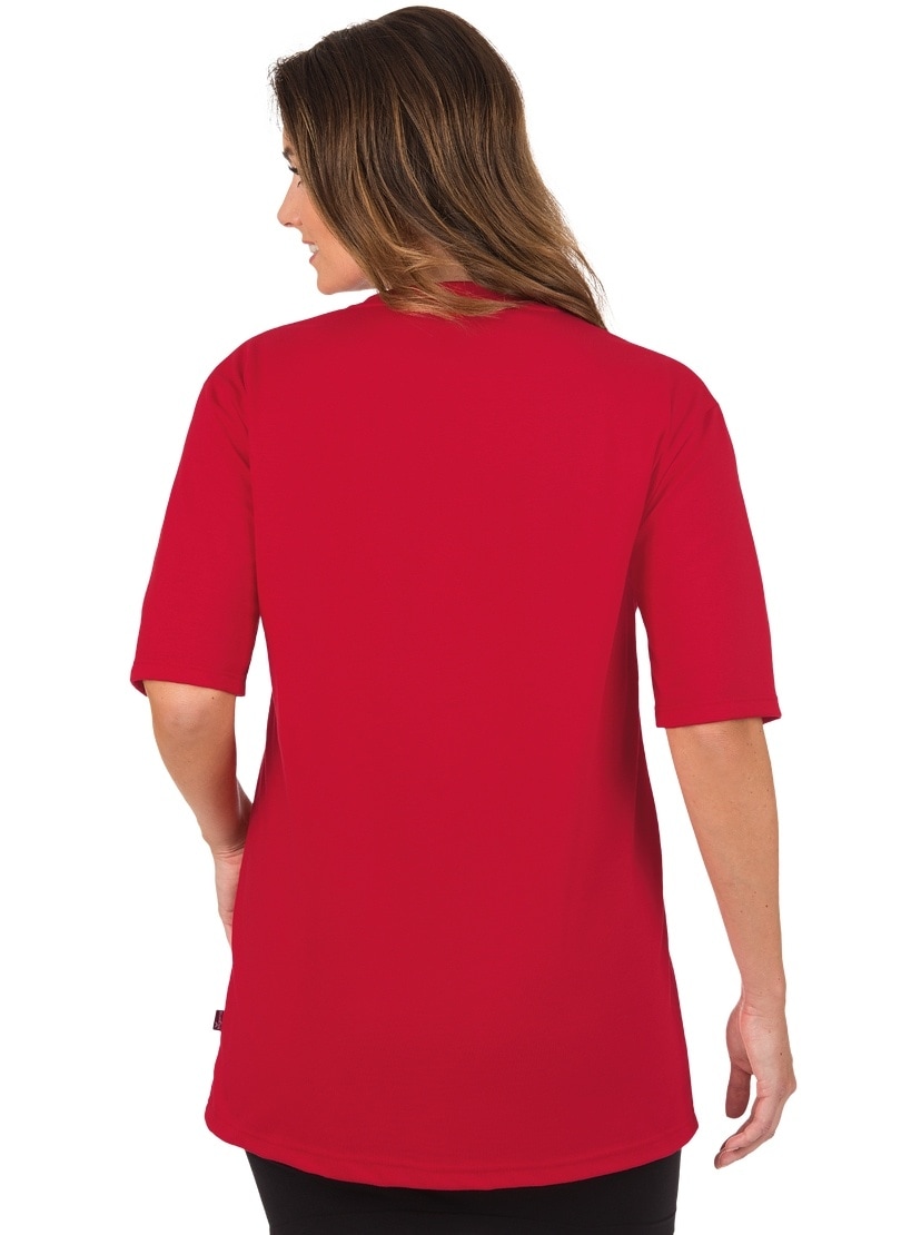 Trigema T-Shirt »TRIGEMA V-Shirt DELUXE Baumwolle«, (1 tlg.)