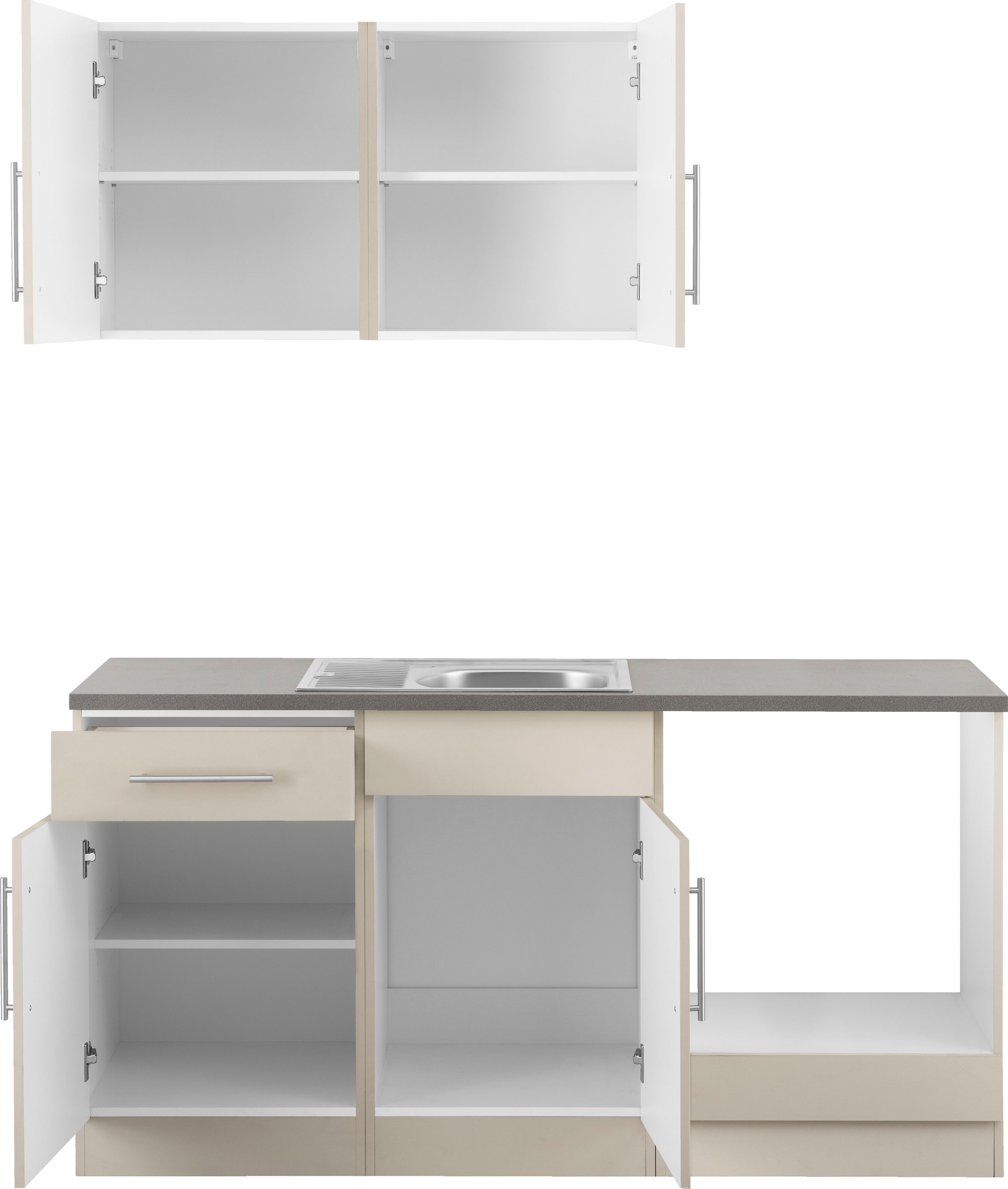 wiho Küchen Küche »Cali, TOPSELLER« wahlweise mit E-Geräten, Breite 160 cm