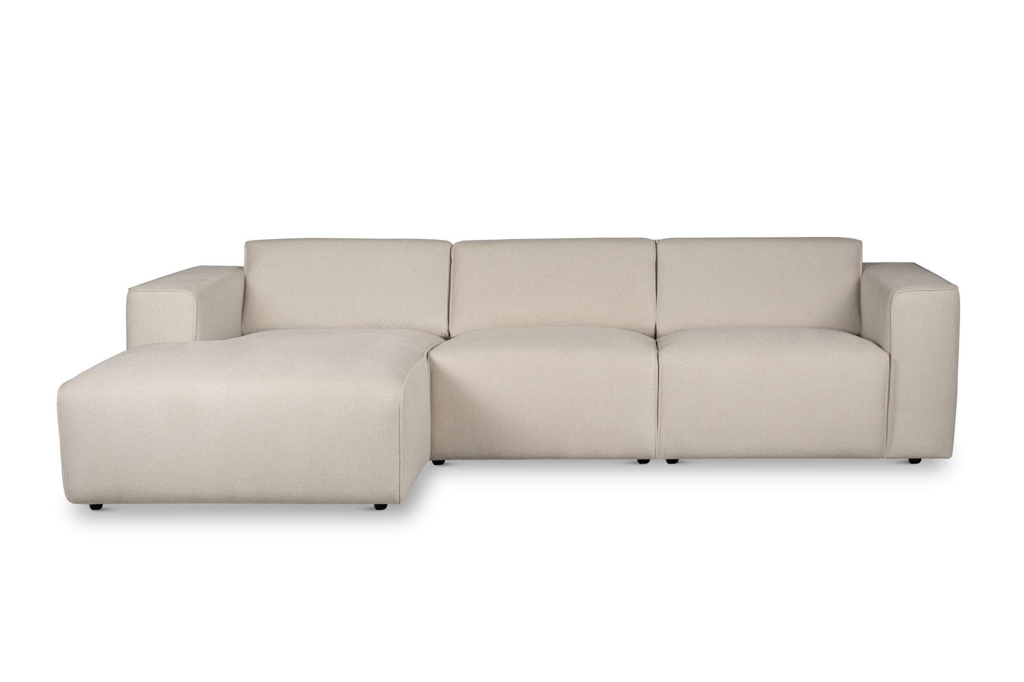 andas Ecksofa »Noord«, L-Form, mit Kedernaht, Breite 281 cm, Cord, Struktur, Webstoff