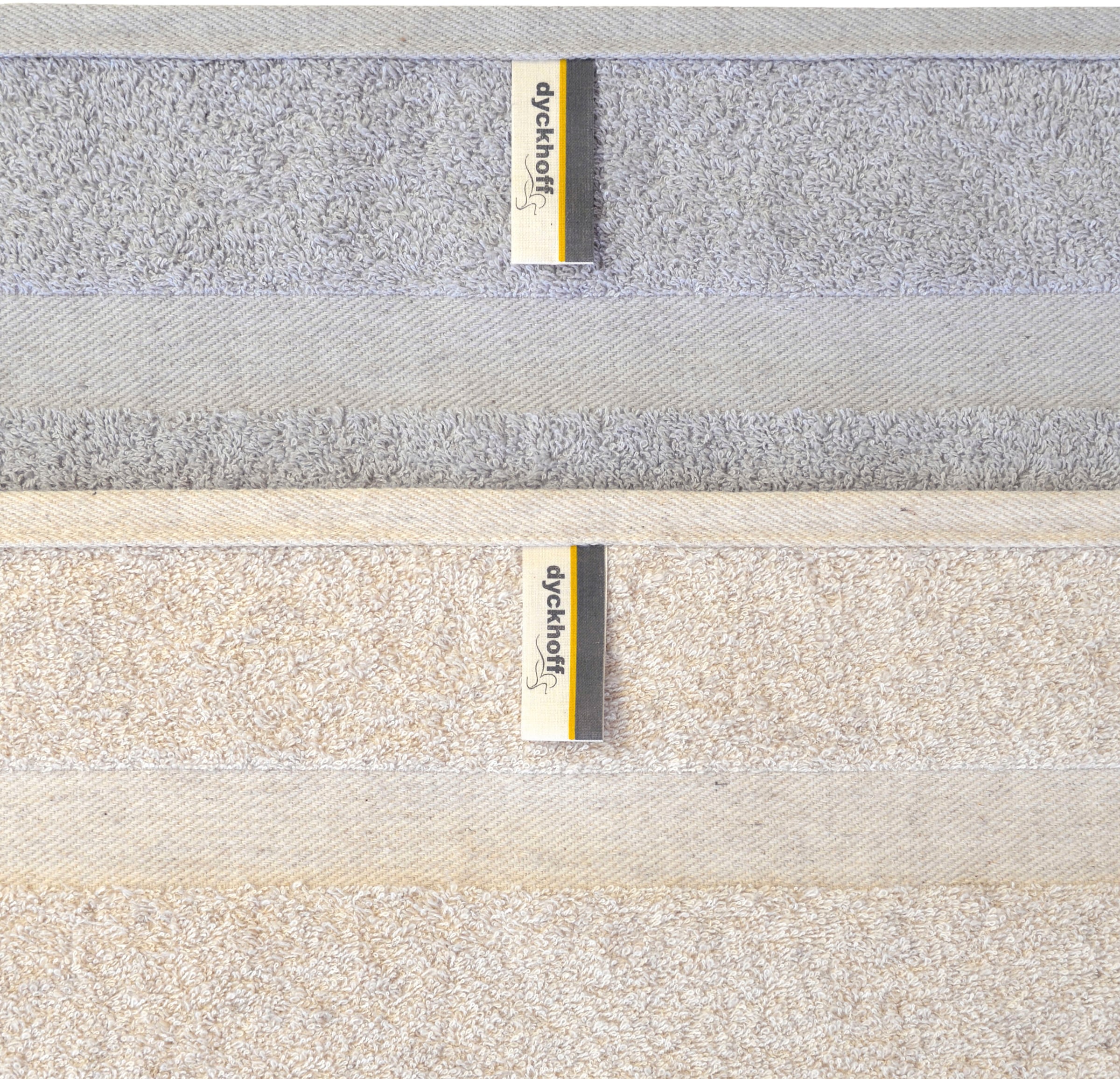 Dyckhoff Handtuch Set »Deep Harmony Comfort«, Set, 6 tlg., Frottier, 15% Hanf;4 Handtücher (50x100cm), 2 Duschtuch (70x140cm)
