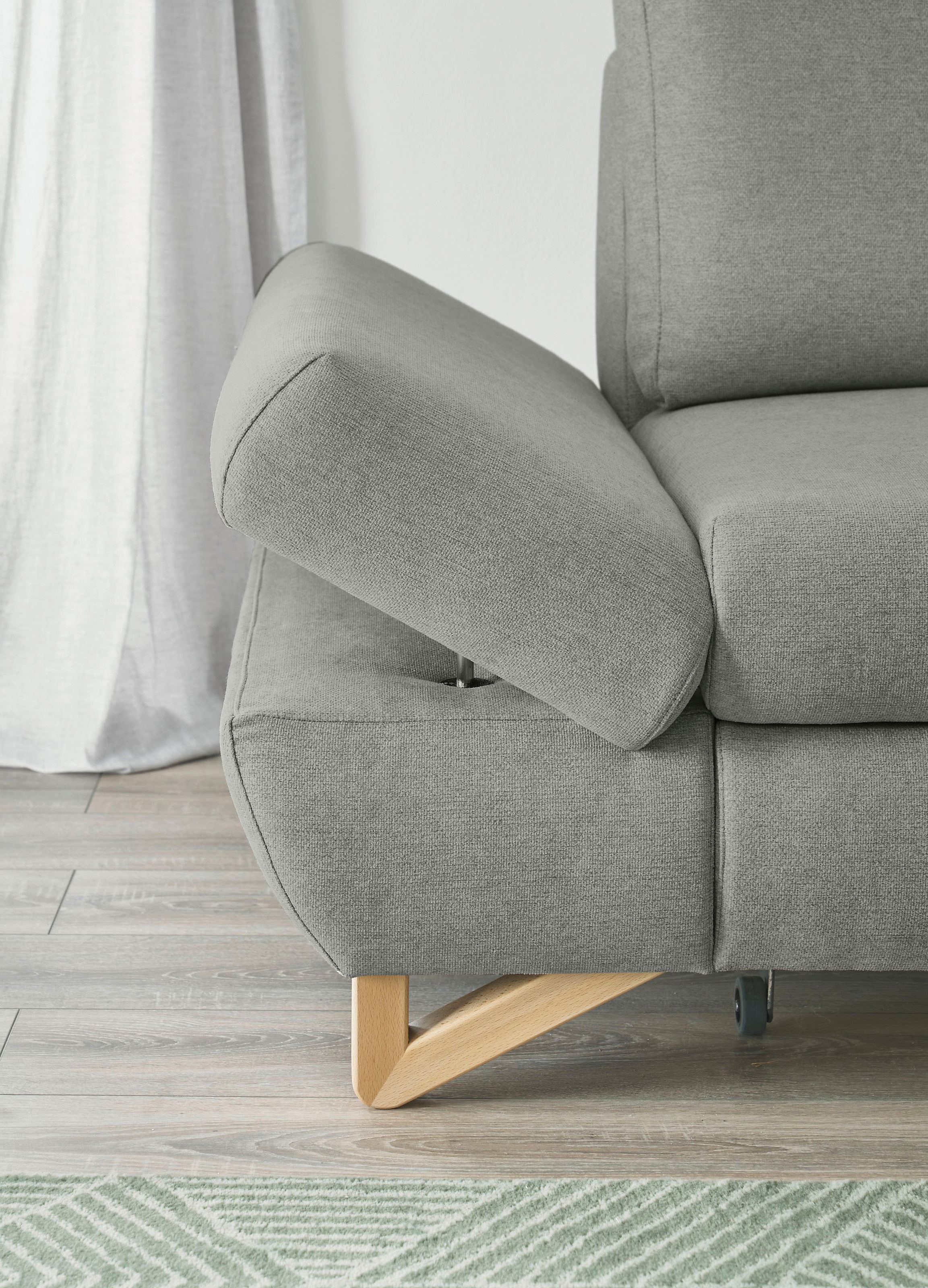 INOSIGN Ecksofa »City/Giron, L-Form,«, verstellbare Armlehnen mit Rasterfunktion