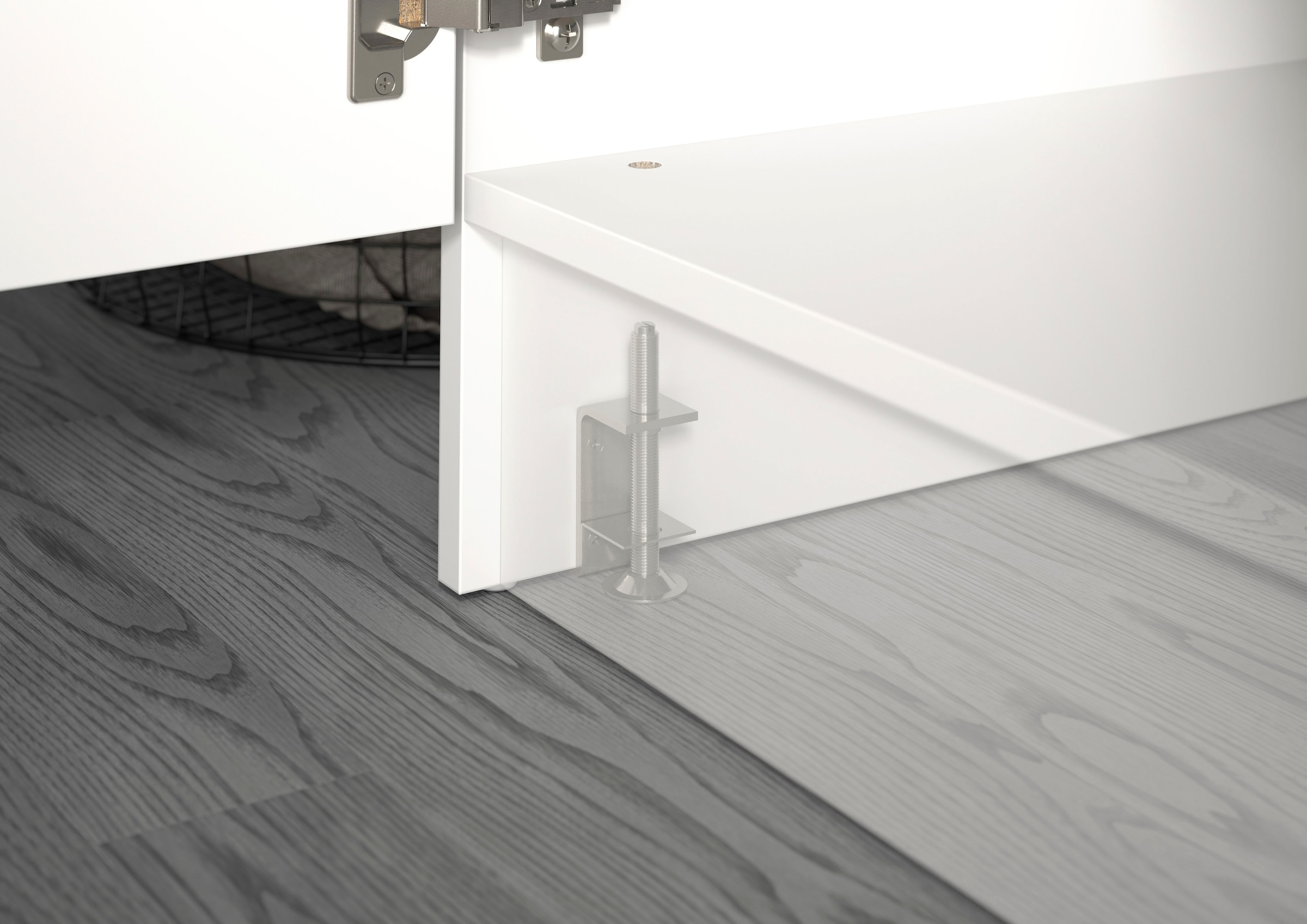 welltime Wäscheschrank »FALAS,  Höhe 195 cm, 4 Klappen, Wäscheorganizer« in verschiedenen Farben erhältlich, 1 Stk. tlg. Universalschrank, Mehrzweckschrank, Badezimmer, Hauswirtschaftsschrank