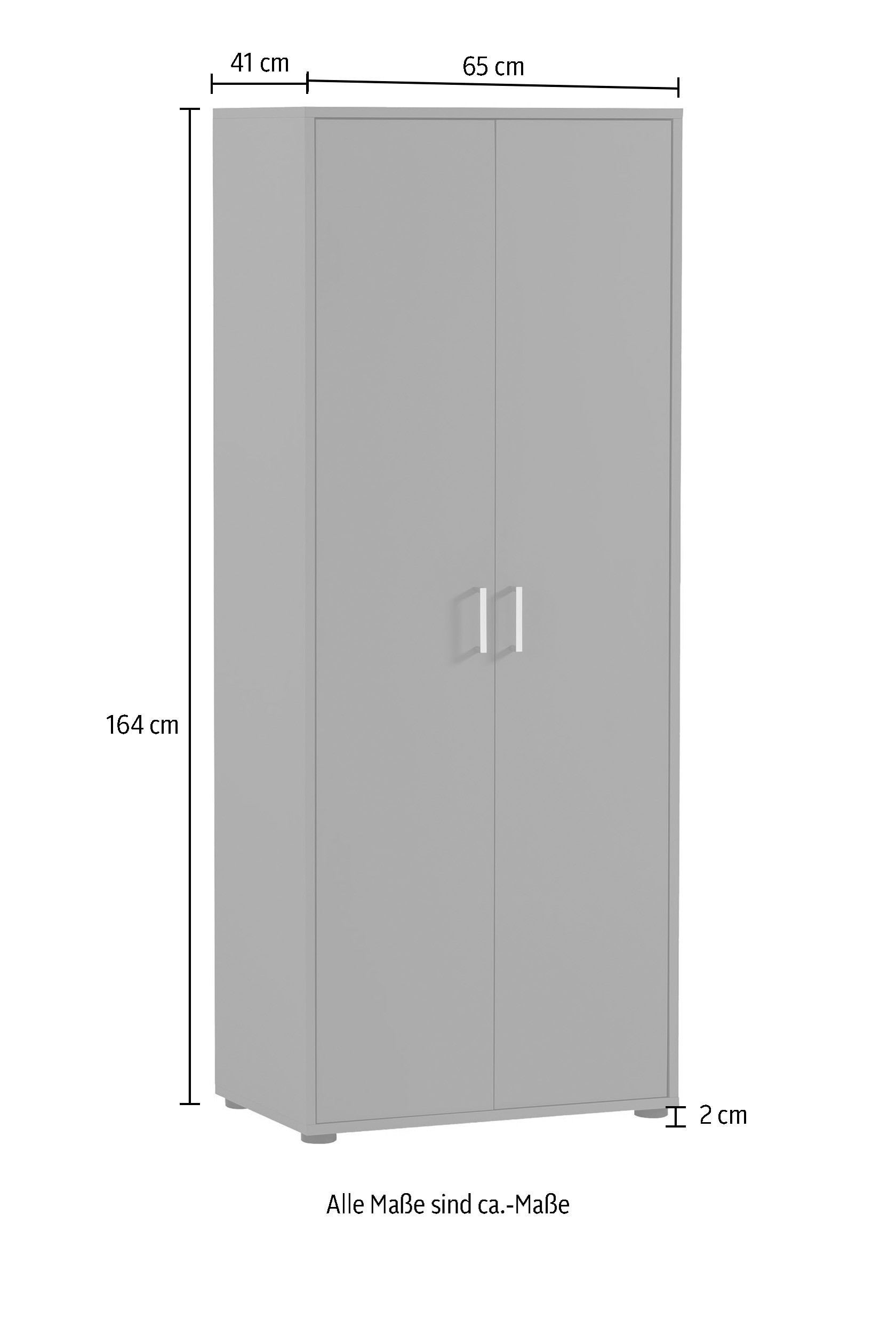 Schildmeyer Aktenschrank bestellen »Baku«, online UNIVERSAL Stauraumschrank, mit Soft- 65x163 cm, Türen Close-Funktion 