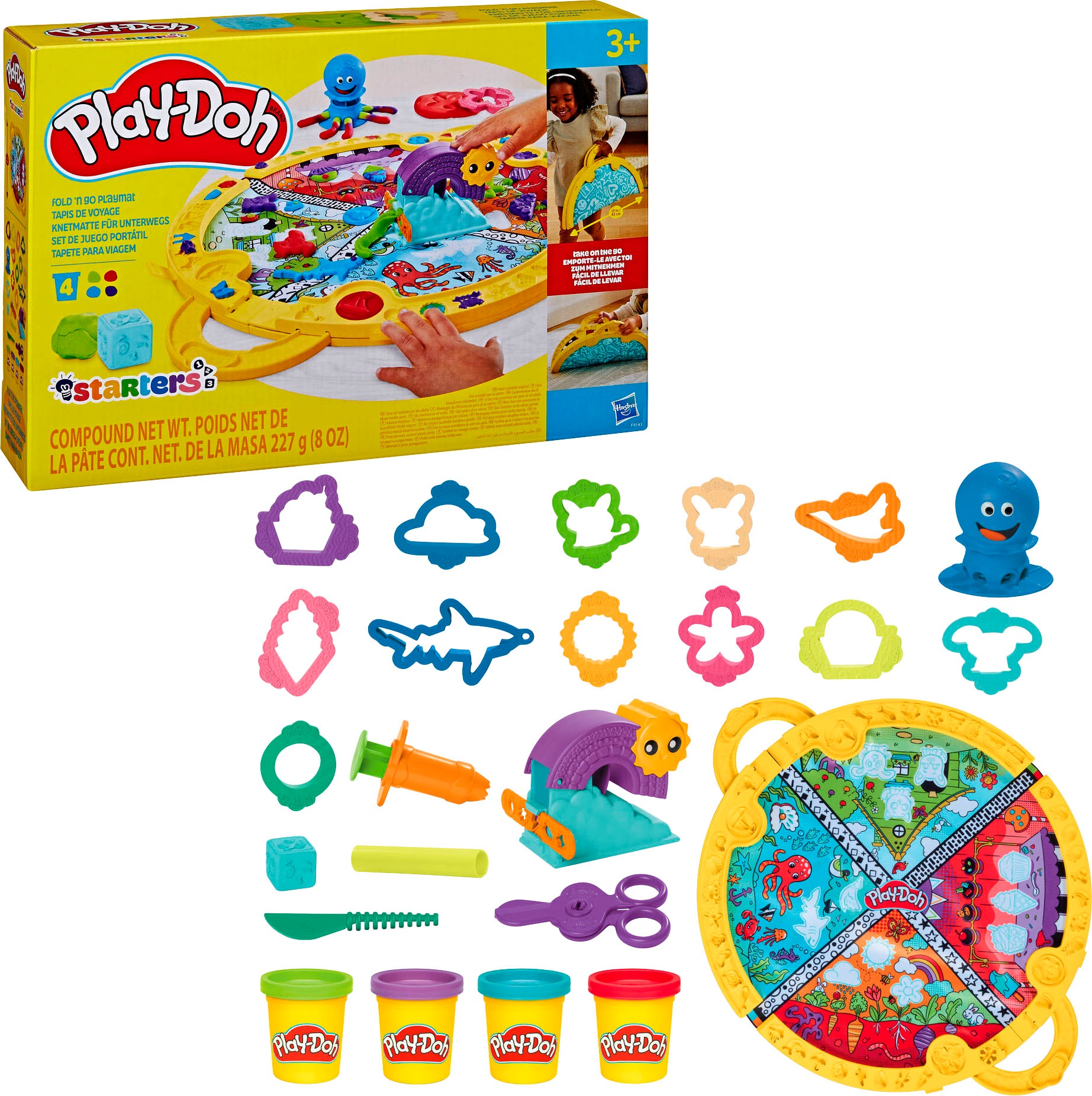 Hasbro Knete »Play-Doh, Starters Knetmatte für unterwegs«