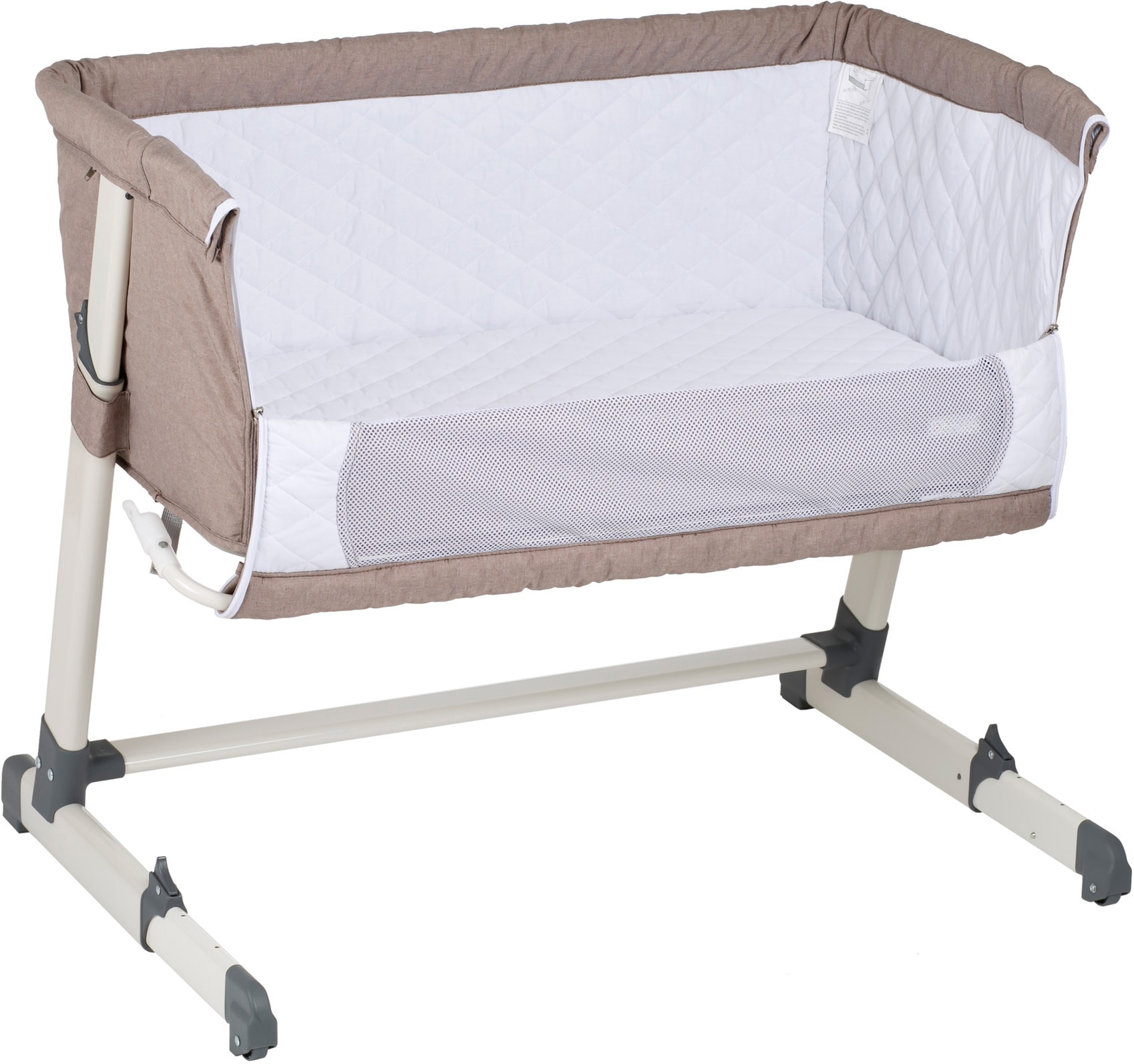 BabyGo Beistellbett »Together, beige«, faltbar