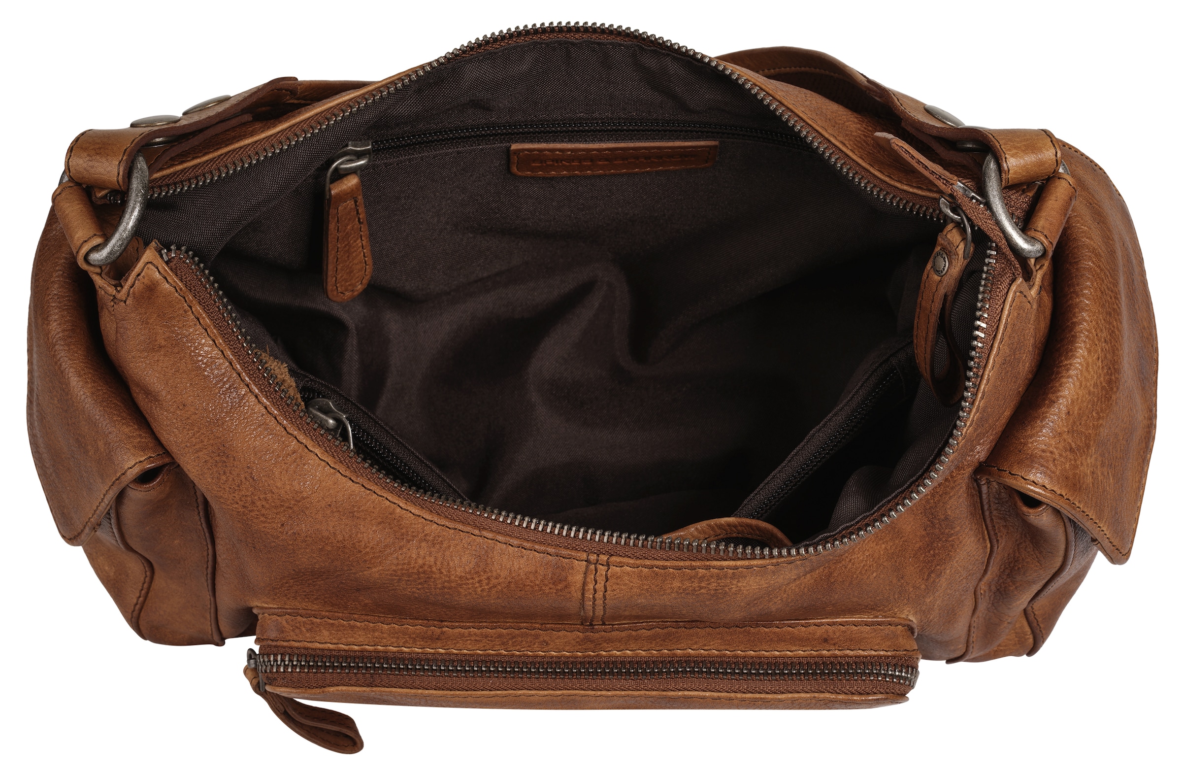 Spikes & Sparrow Henkeltasche, echt Leder