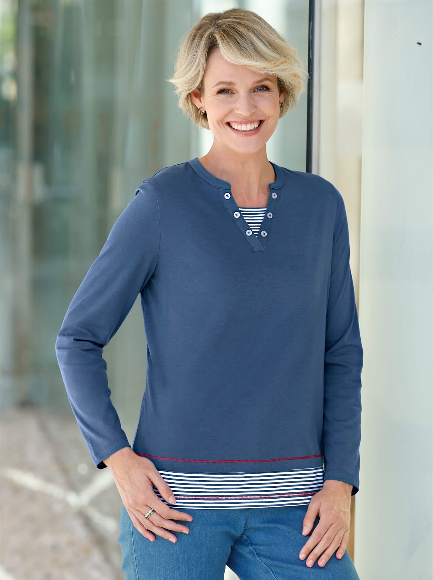 Classic Basics 2-in-1-Langarmshirt »2-in-1-Shirt«, (1 tlg.)