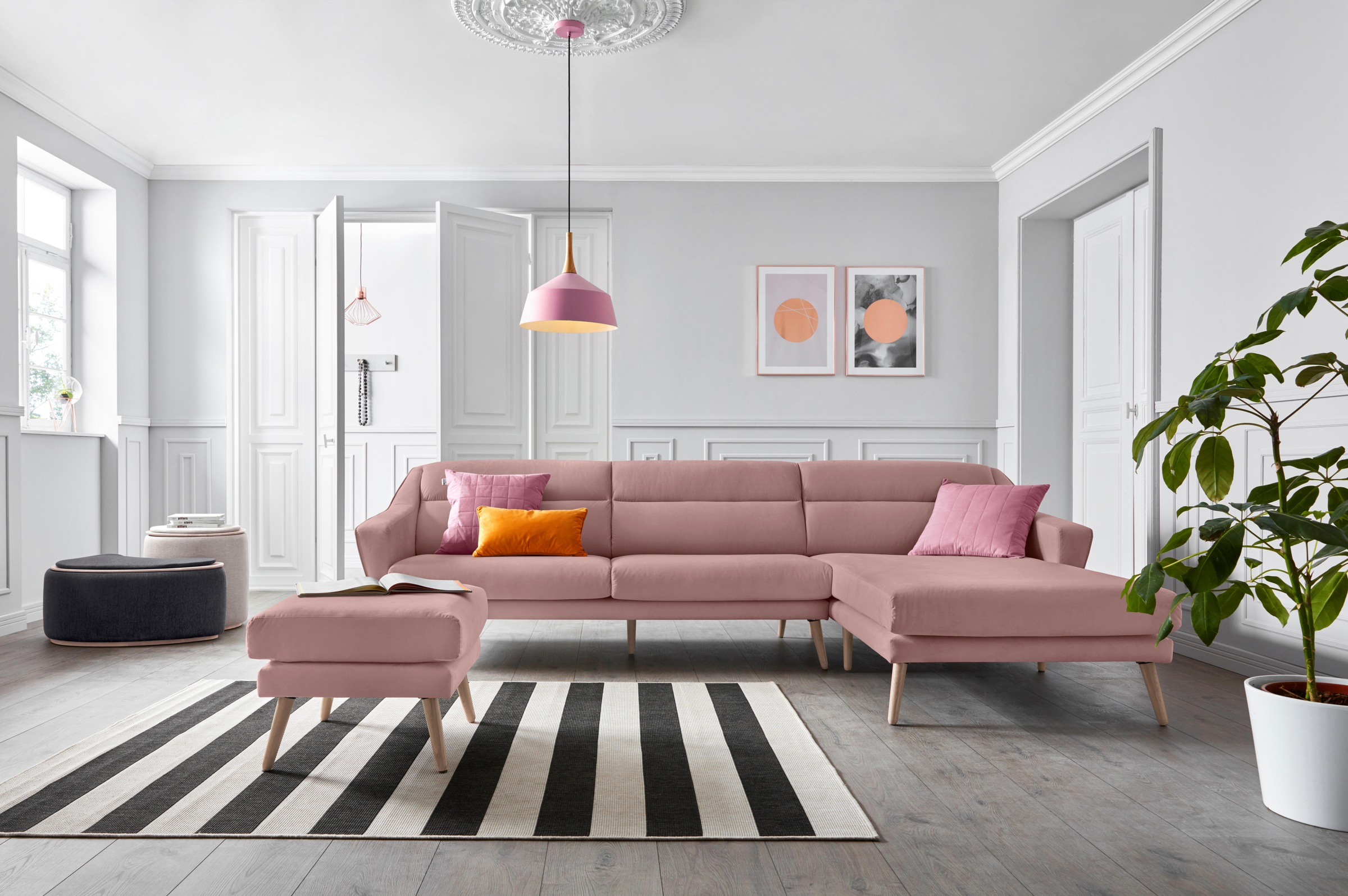 andas Hocker »Bille«, mit Eiche-Beinen, Design by Morten Georgsen