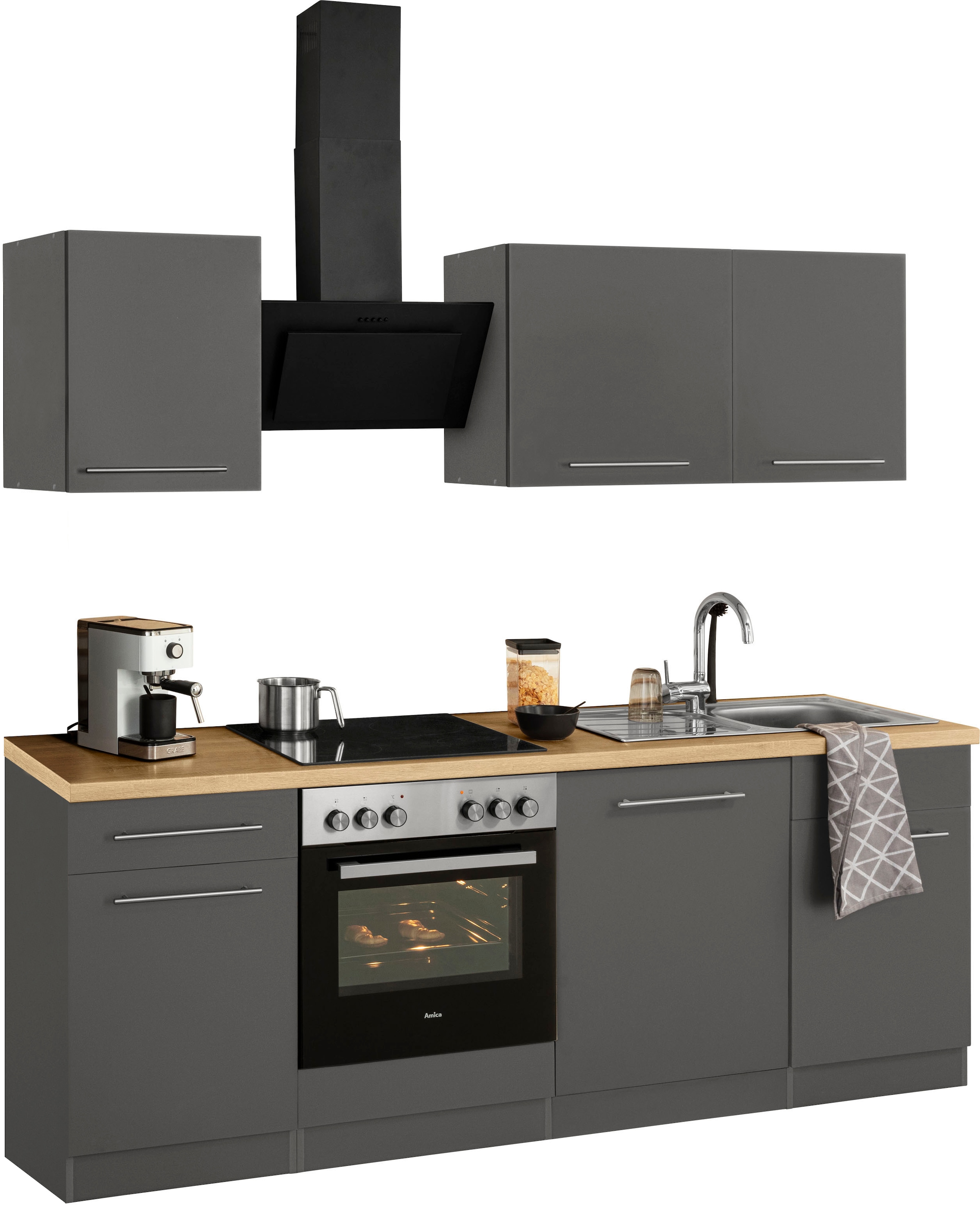 wiho Küchen Küchenzeile »Unna«, ohne E-Geräte, Breite 220 cm auf Raten  kaufen