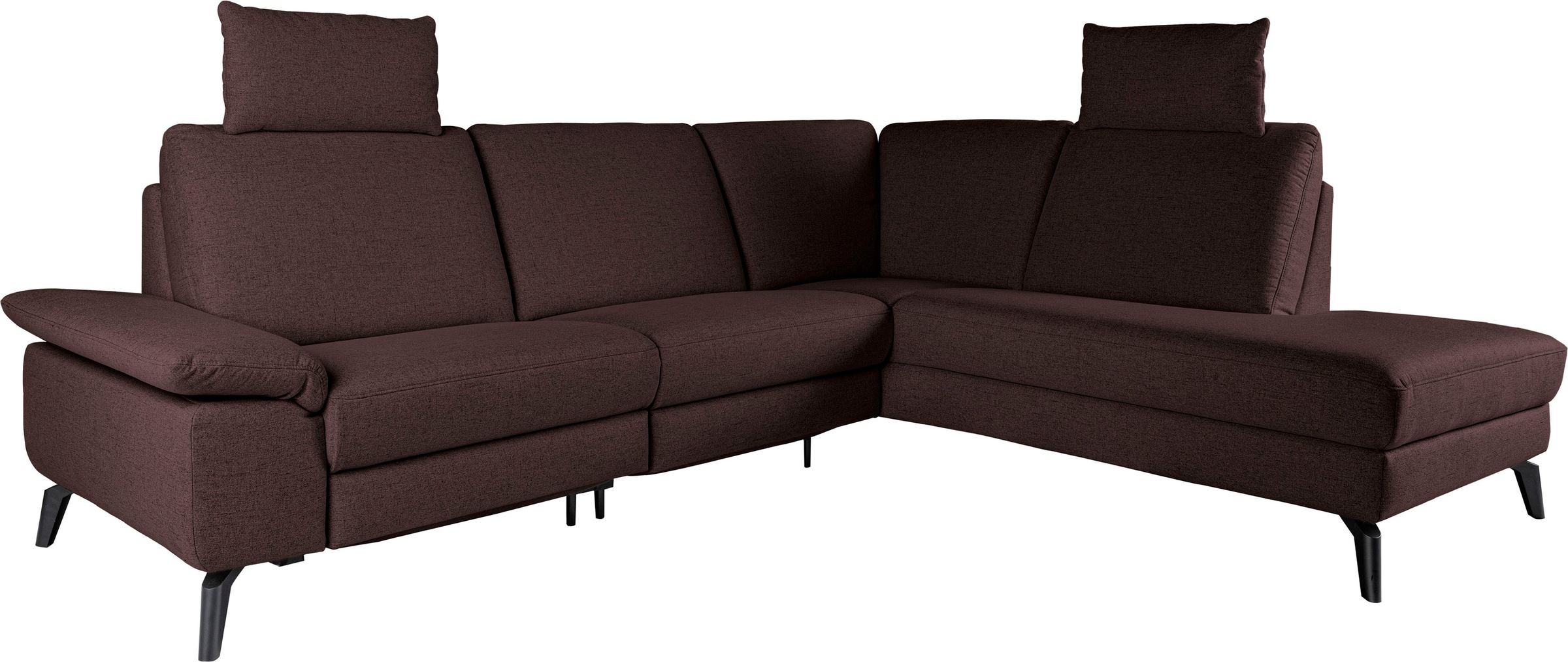 alina Ecksofa inkl. Kopfstützen, wahlweise mit Relaxfunktion, Breite: 243 cm