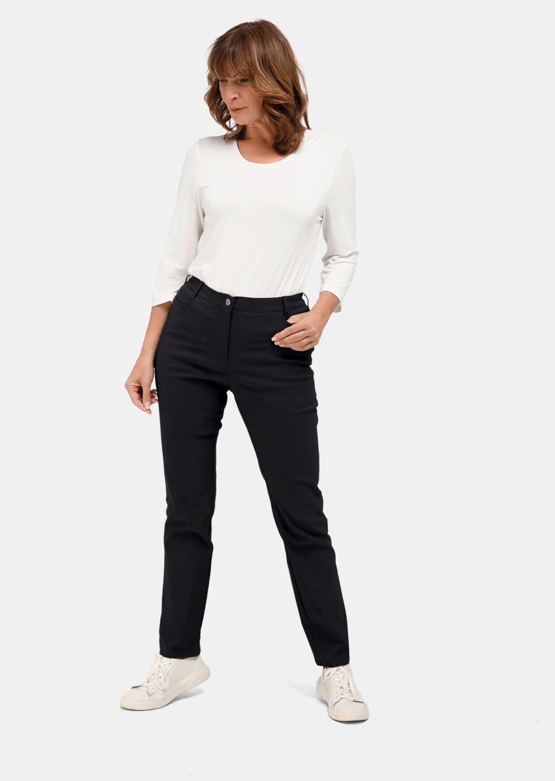 GOLDNER Stoffhose »Kurzgröße Perfekte Super-Stretch-Hose CARLA«  Super-Stretch: nichts kneift oder engt ein