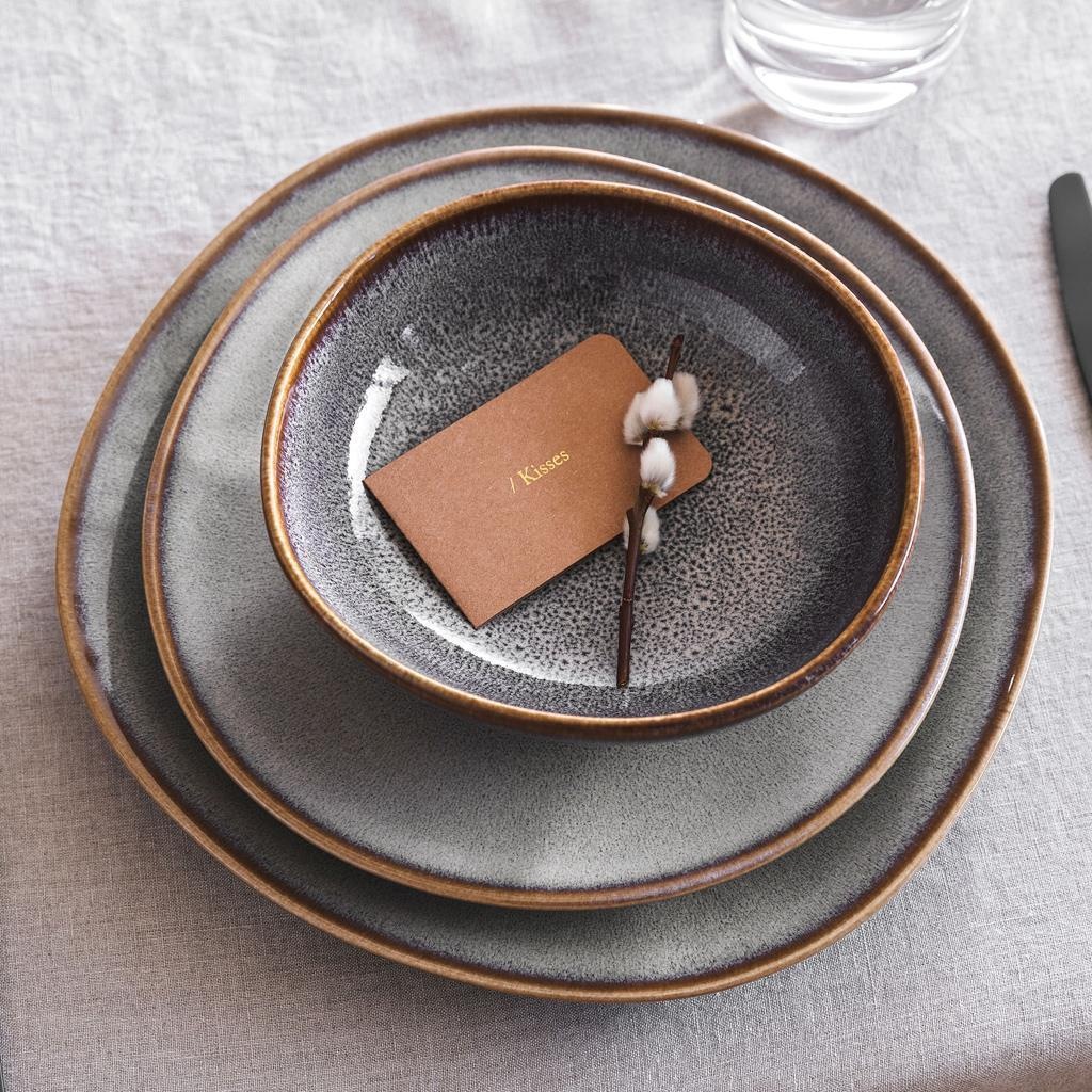 like. by Villeroy & Boch Geschirr-Set »Frühstücks-Set Lave 18er Set« Spülmaschinenfest, Mikrowellensicher