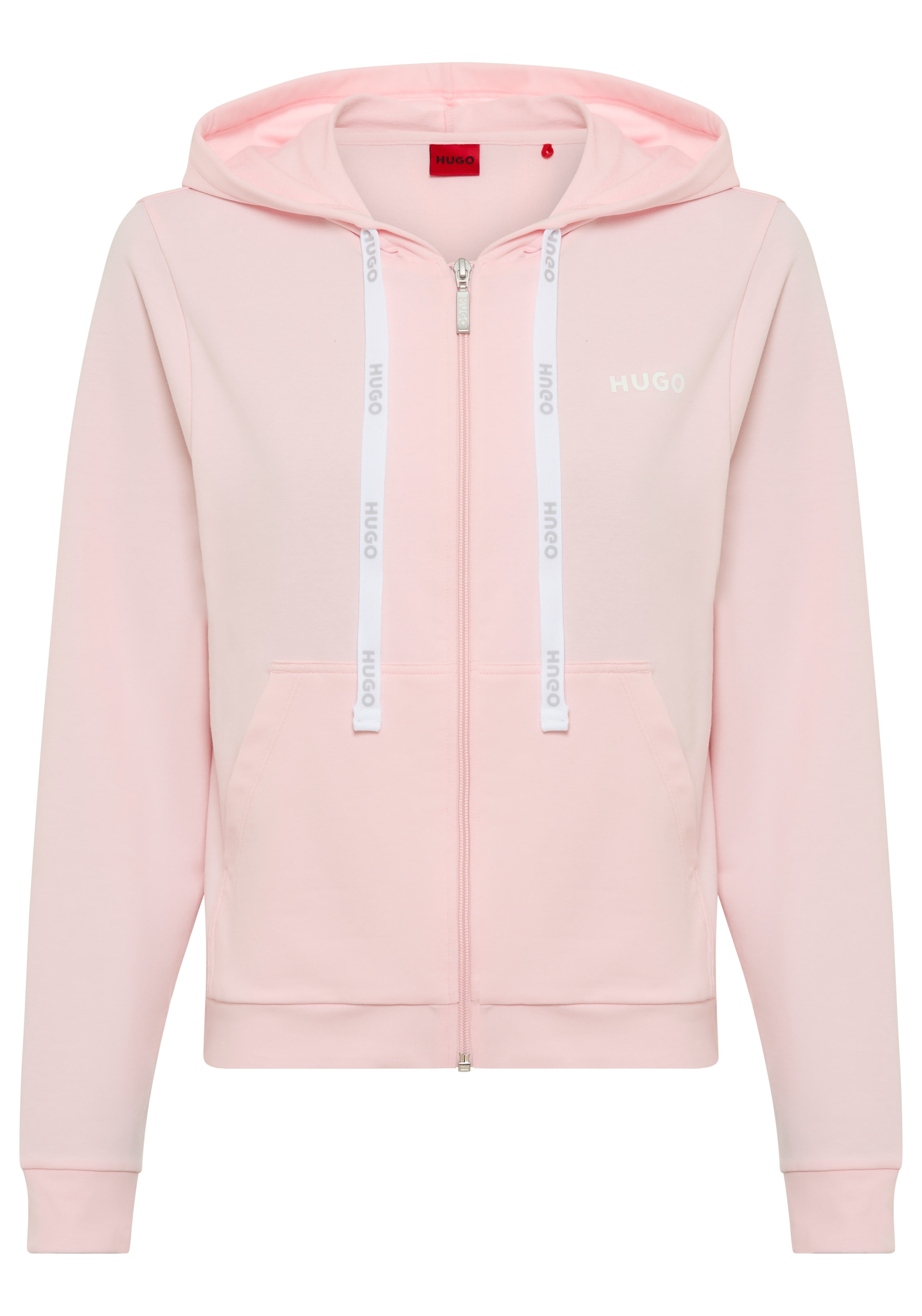 HUGO Underwear Sweatjacke Kapuze, Reißverschluss, gerade geschnitten