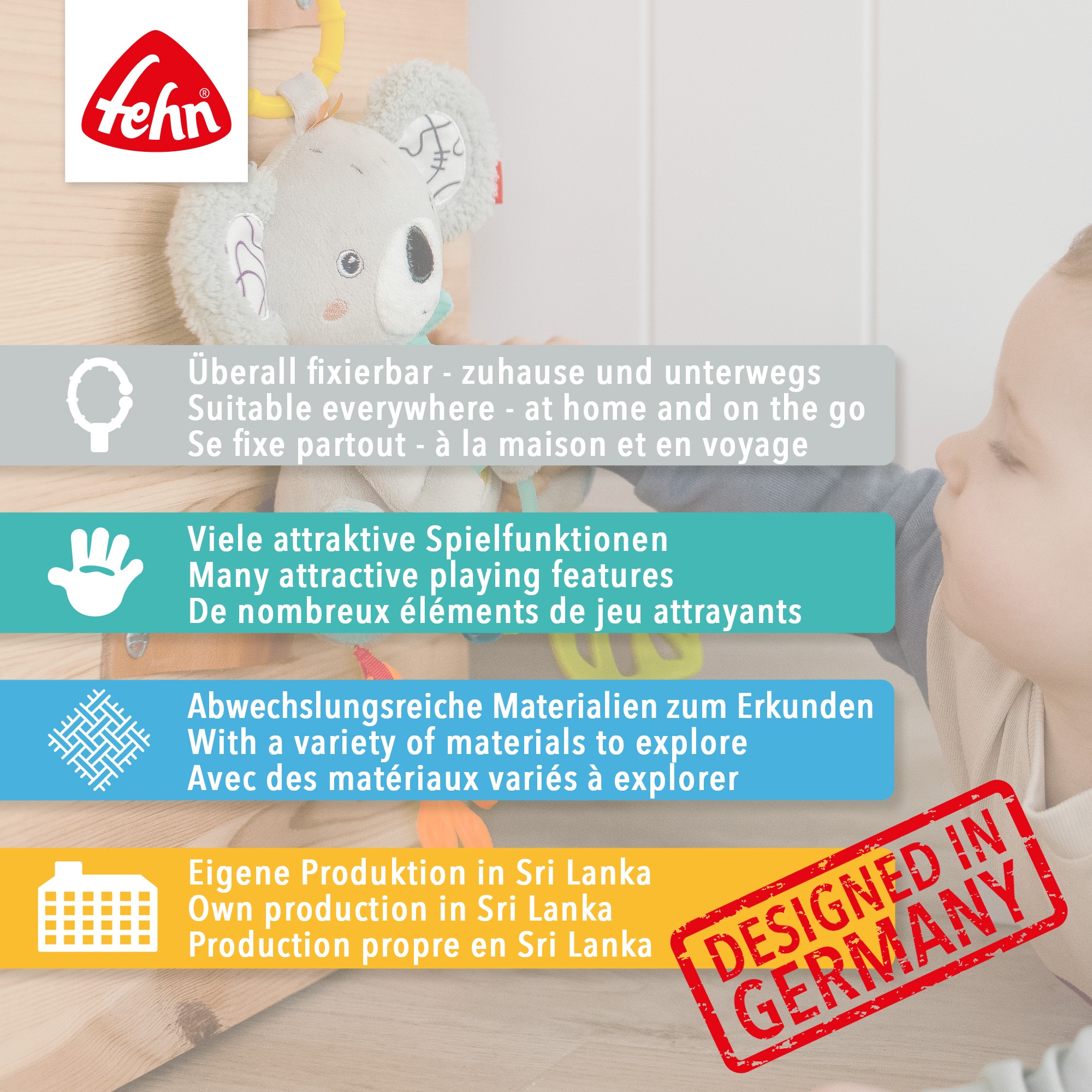 Fehn Greifspielzeug »Pferdinand, Activity-Spirale Pferd«