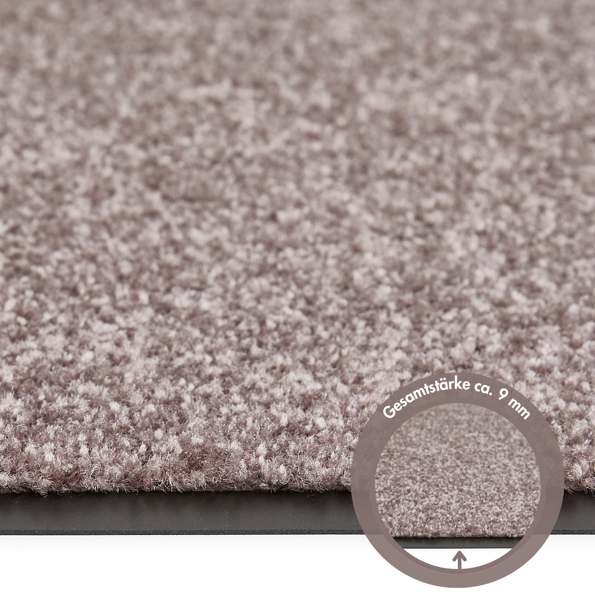 Andiamo Fußmatte »Super Wash & Clean, Made in Belgium« rechteckig 7 mm Höhe Schmutzfangmatte, Uni Farben, rutschhemmend, waschbar