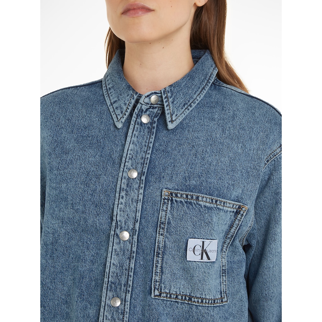 Calvin Klein Jeans Jeansbluse »CROPPED DAD DENIM SHIRT«