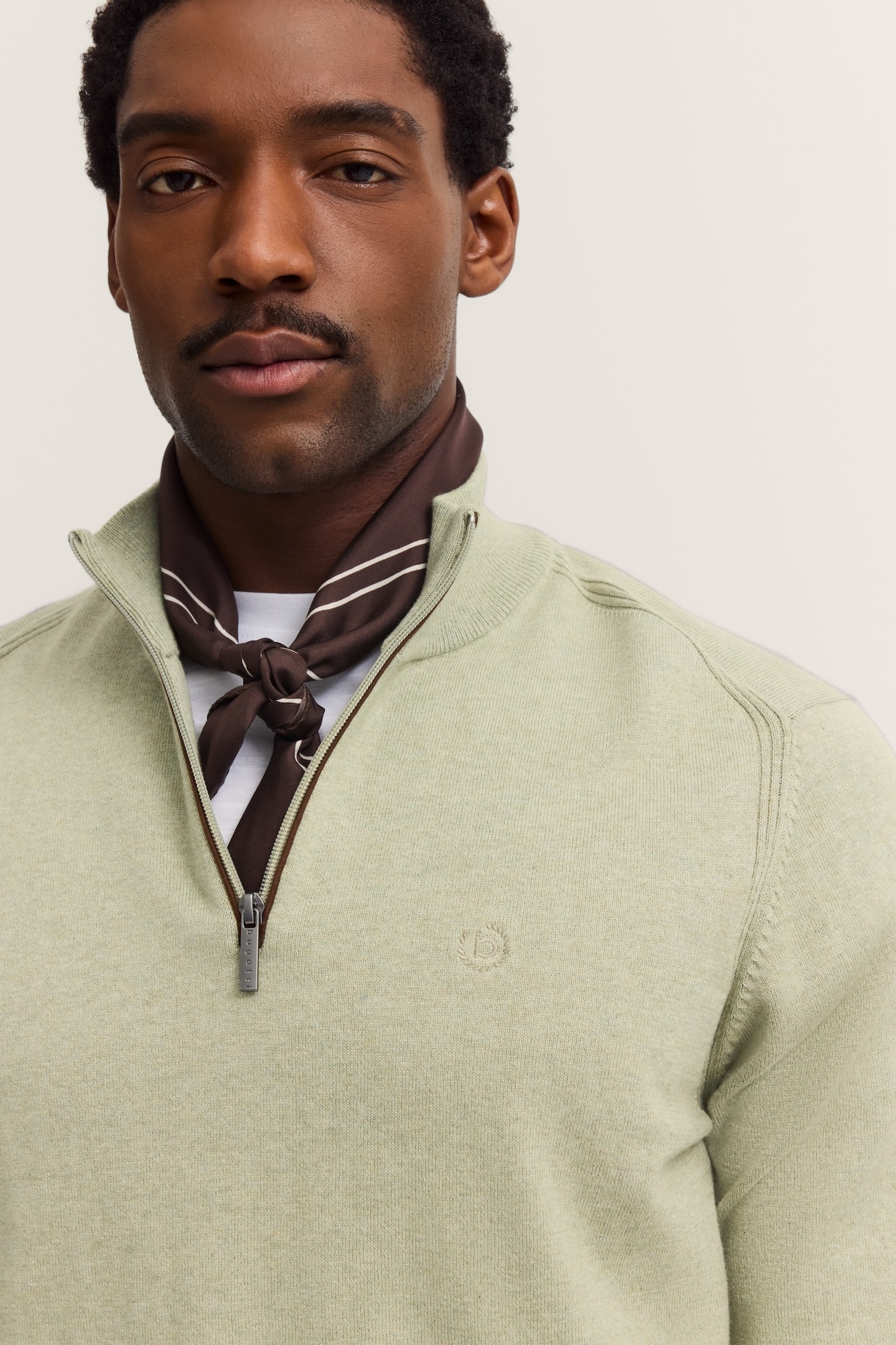 bugatti Troyer »Regular Fit« aus Baumwolle-Kaschmir mit Reißverschluss